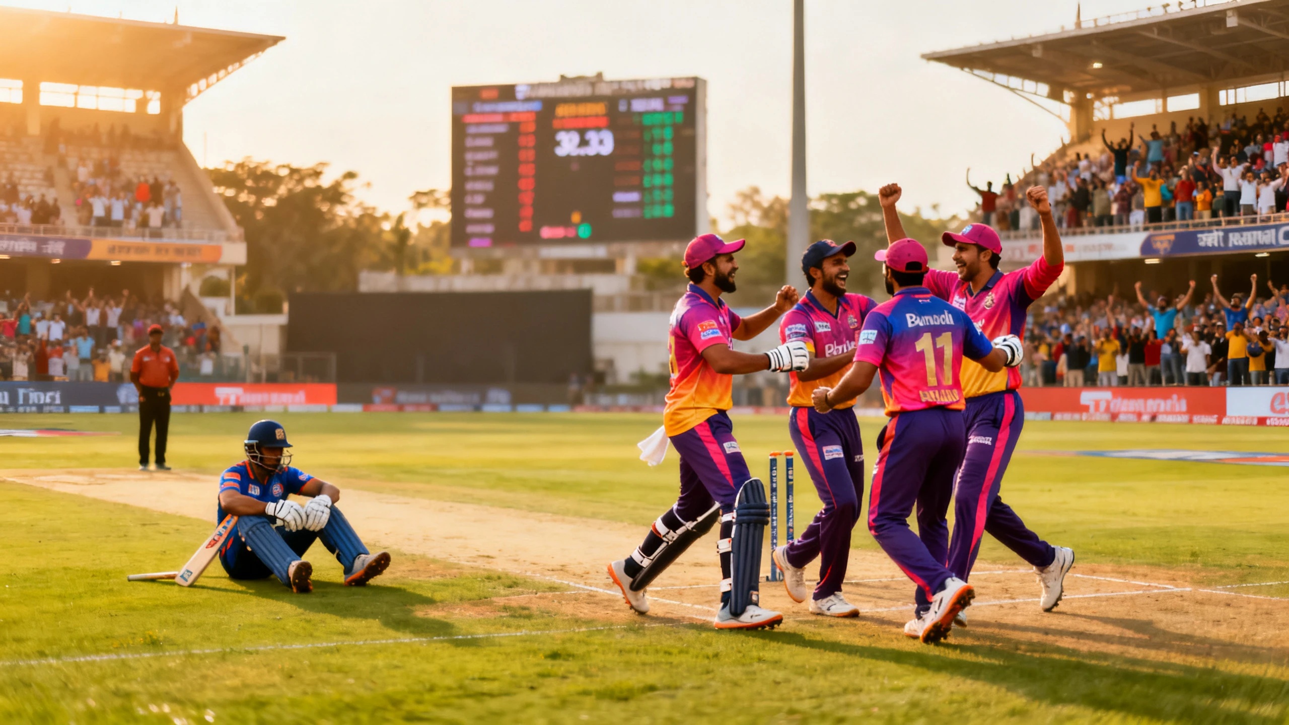 A match in Delhi was interrupted due to a player's injury, but Punjab Kings completed a historic chase RUSSPAIN.com