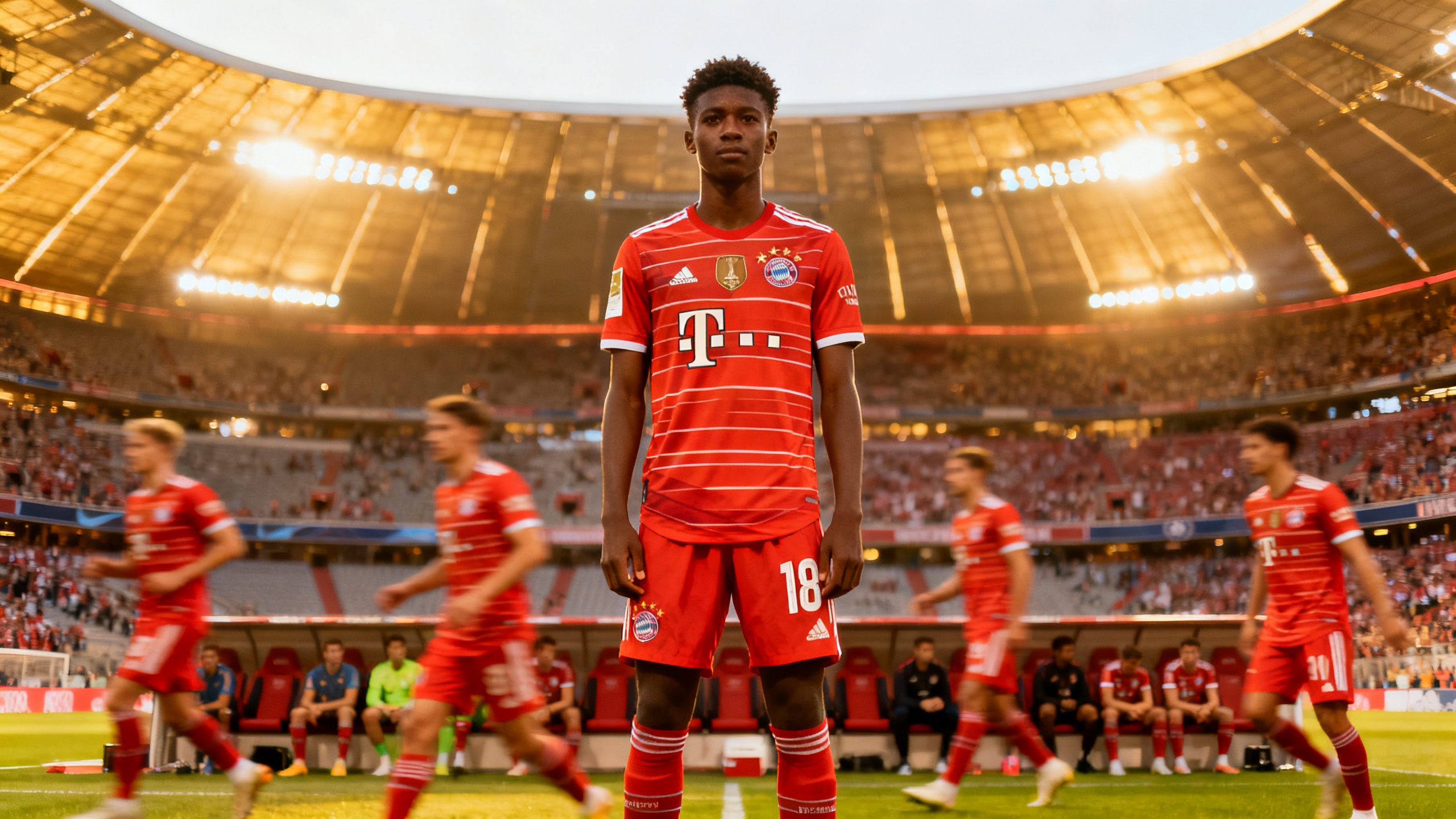 Eight changes in FC Bayern's lineup and a surprising start for the young midfielder RUSSPAIN.com