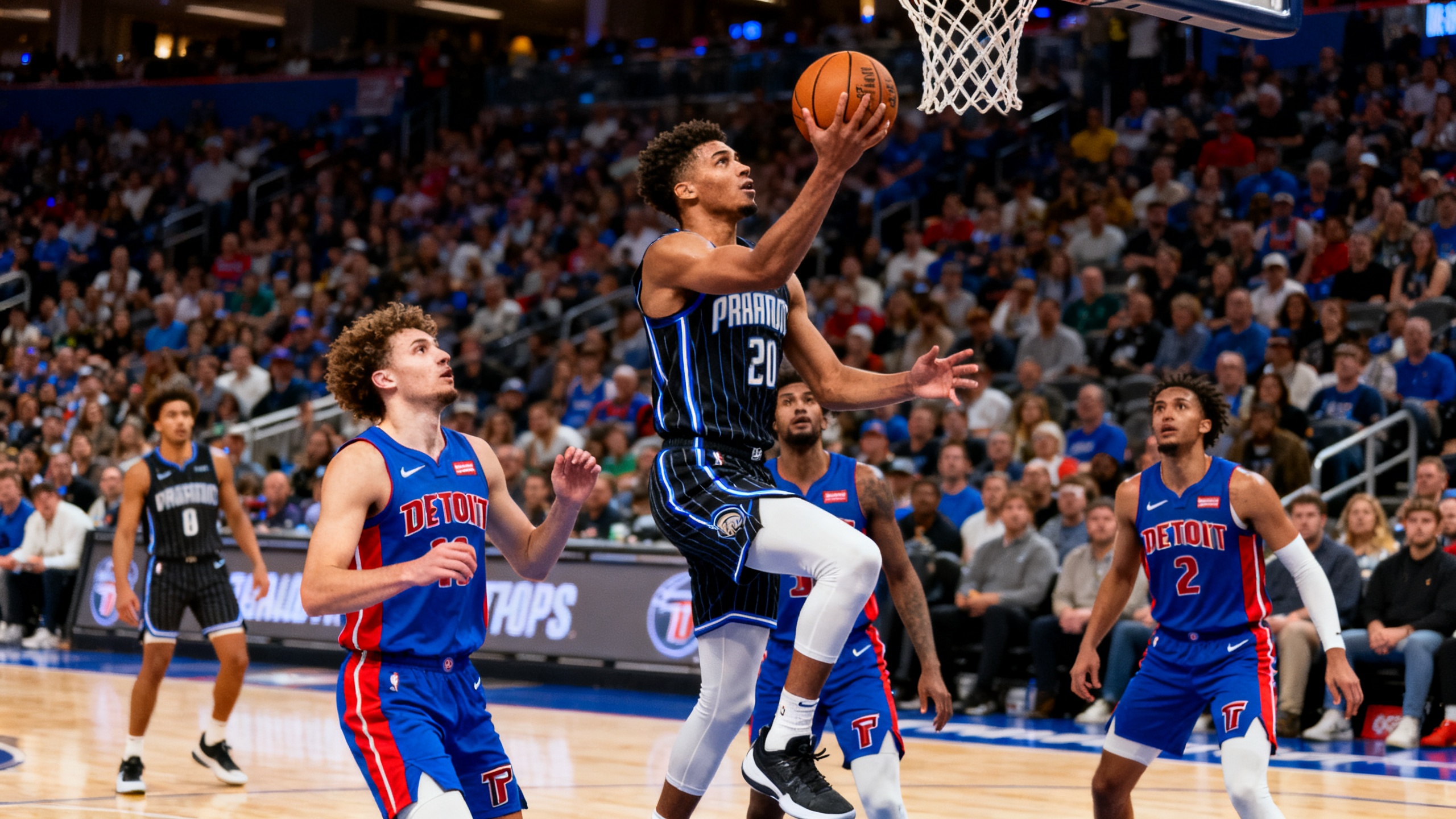 In Detroit, Magic and Pistons opened the game with an intense battle and a quick lead by the hosts RUSSPAIN.com