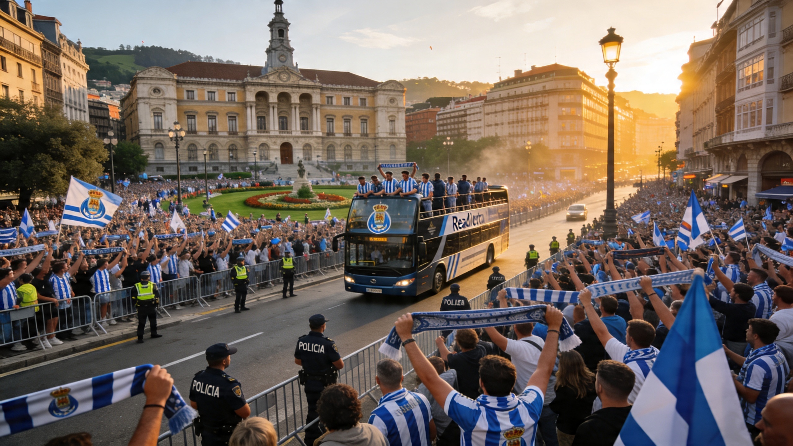 Celebrating Real Sociedad's Triumph in San Sebastián RUSSPAIN.com