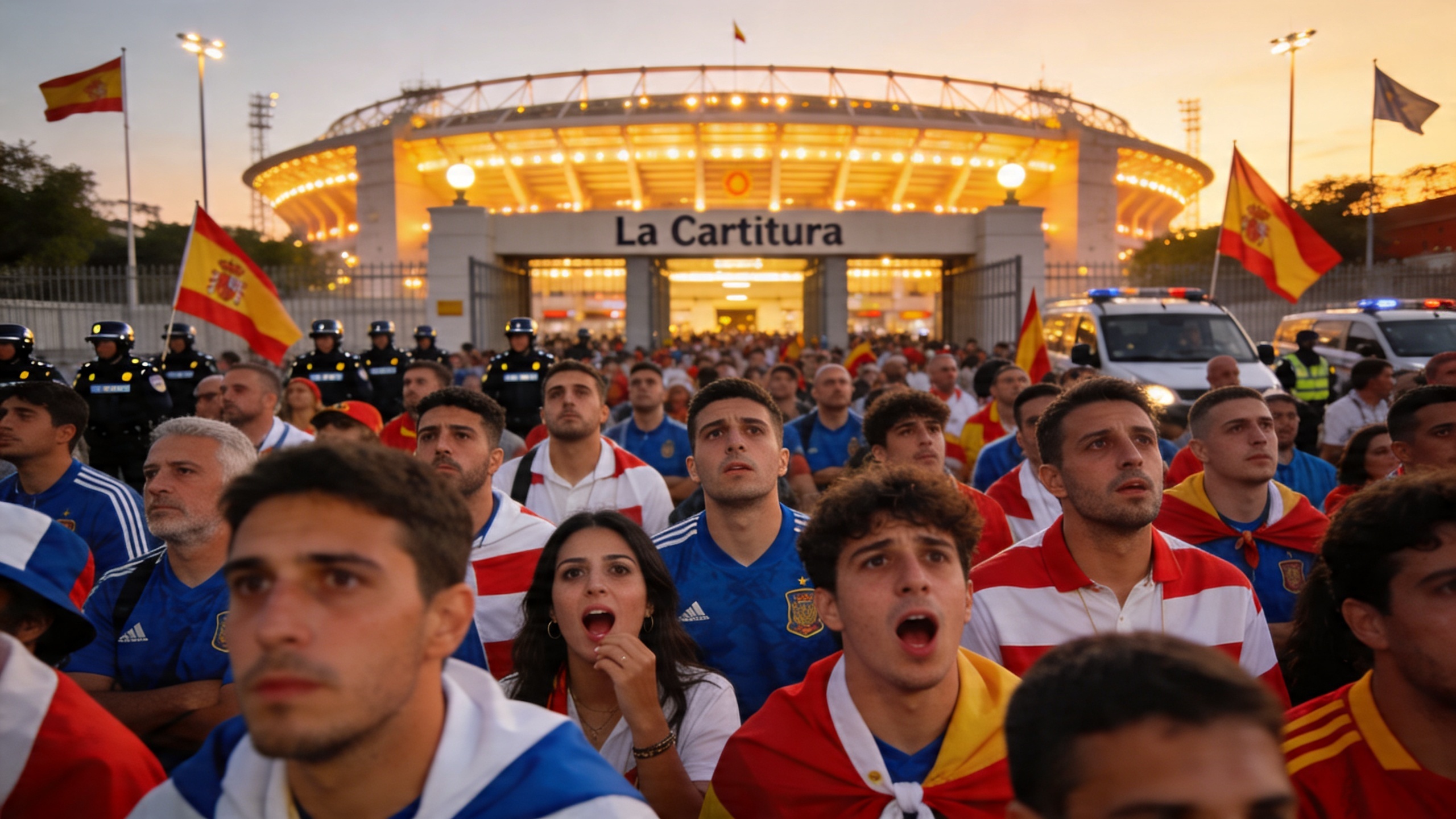 In Seville, thousands of fans gathered at La Cartuja, but access is difficult RUSSPAIN.com