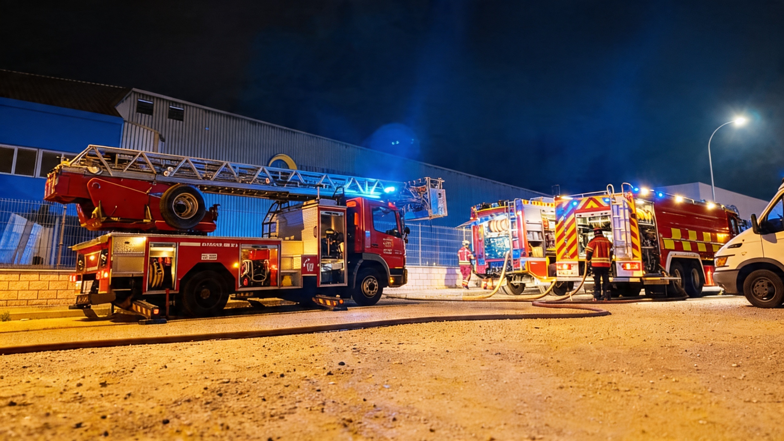 Fire erupts at a plant in Campo Real sparking emergency response RUSSPAIN.com