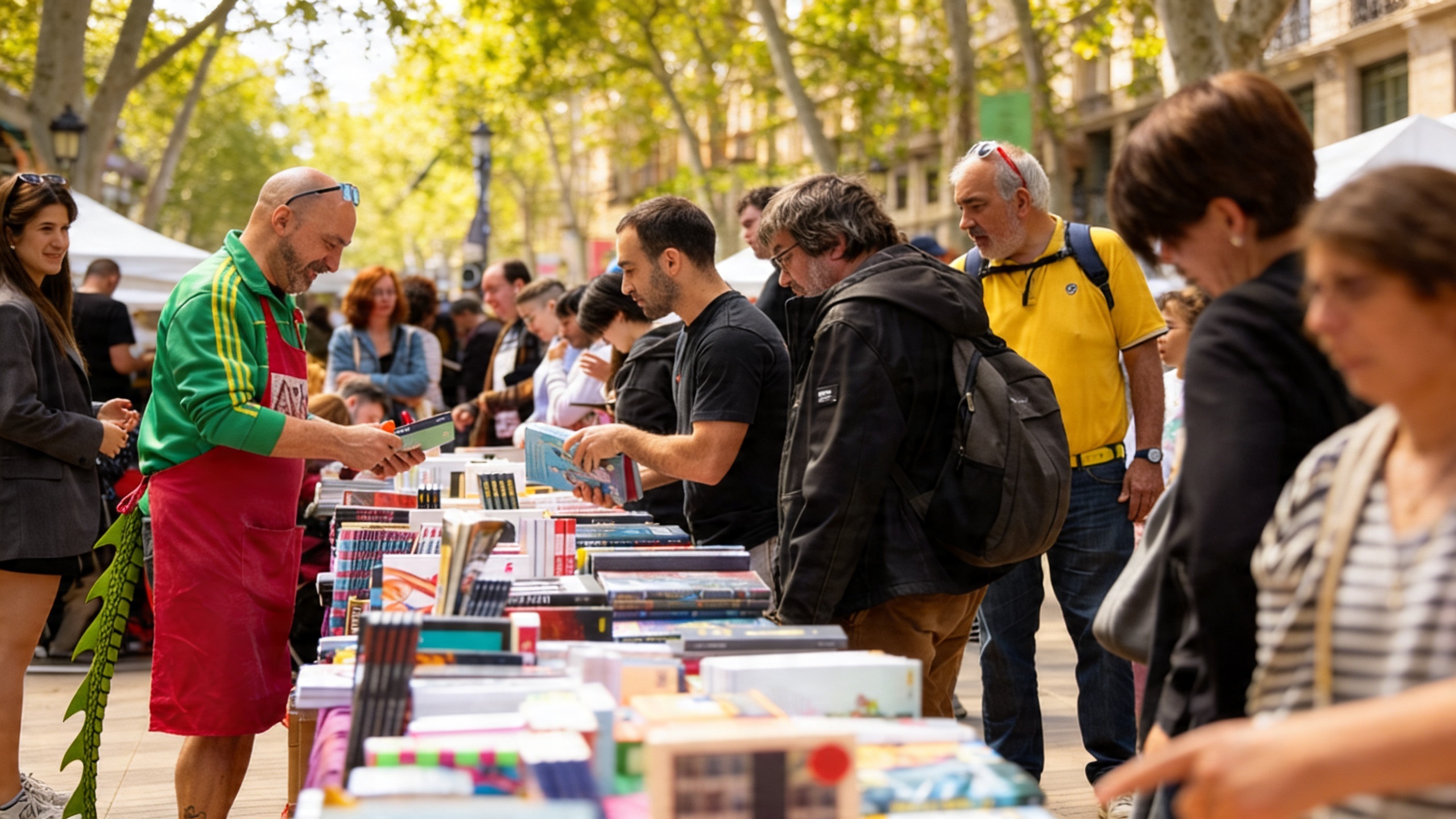 Barcelona's book and rose festival moves to a new location due to renovations RUSSPAIN.com