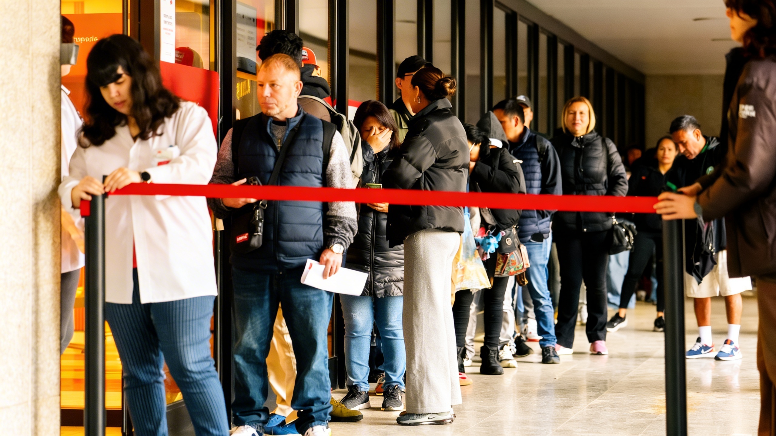 Hundreds of migrants await legal residency documents in the capital RUSSPAIN.com