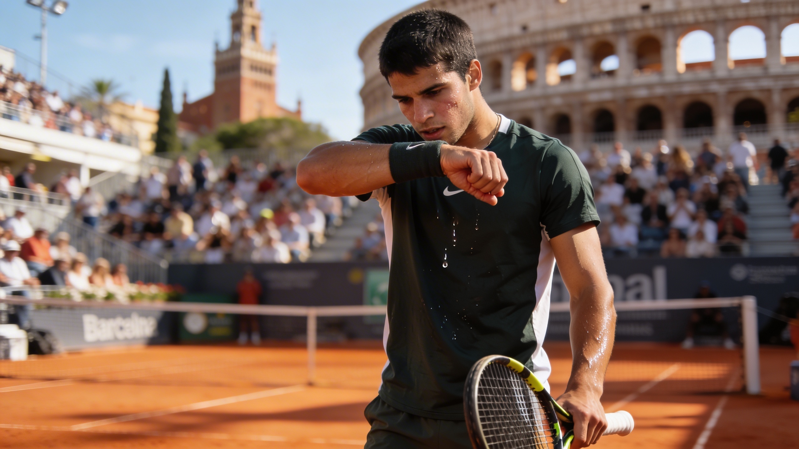 Alcaraz battles pain in his Barcelona opener RUSSPAIN.com
