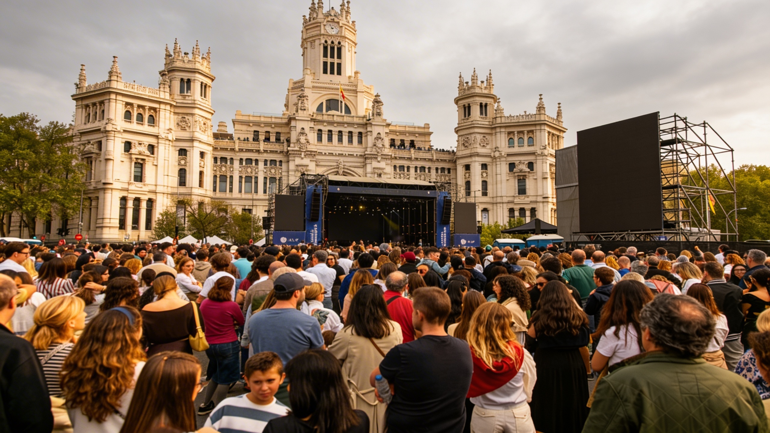 Thousands gather in Madrid square for Hakuna and Boney M concert RUSSPAIN.com
