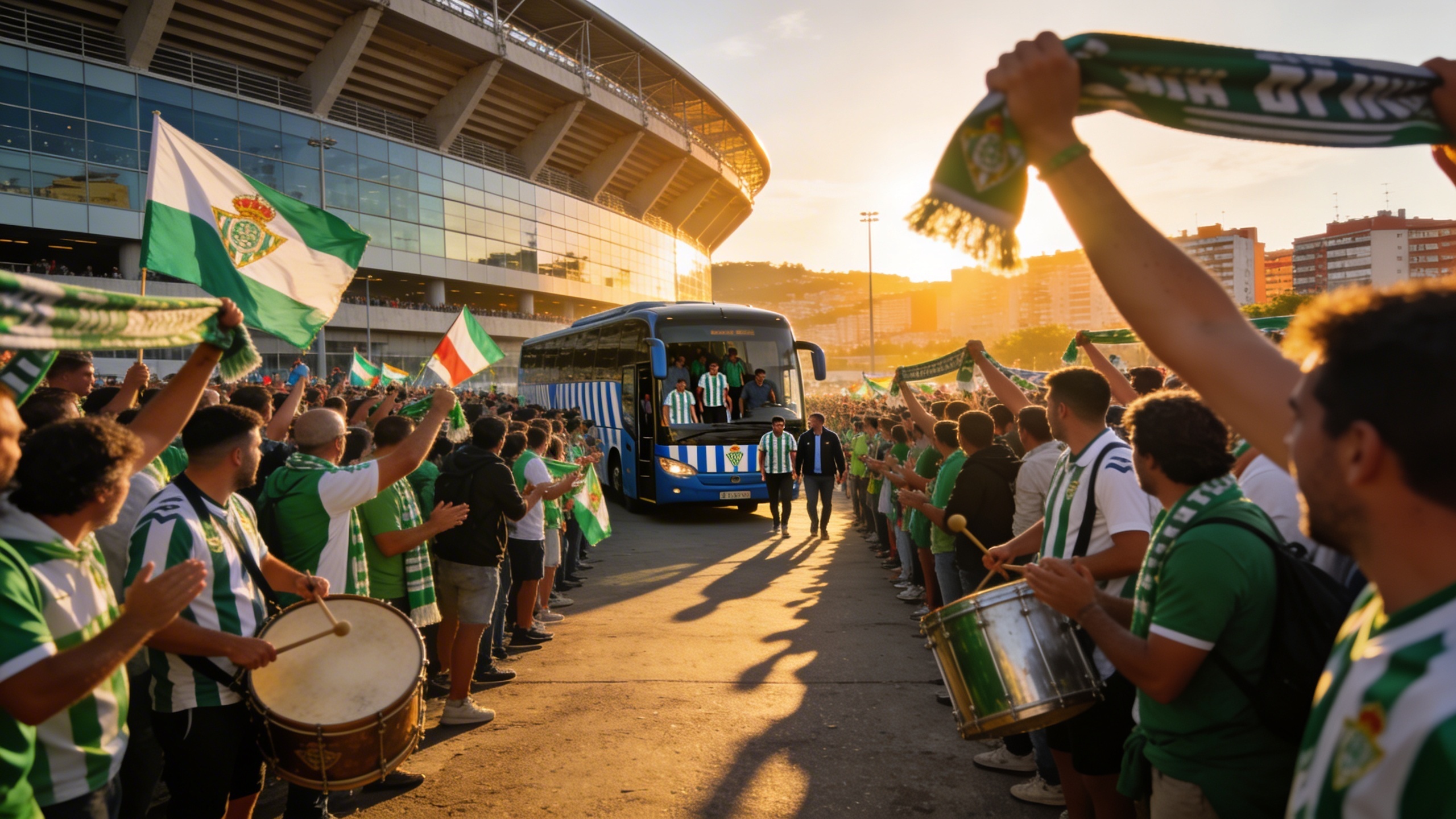 Hundreds of fans gather at the stadium to greet Racing before decisive match RUSSPAIN.com