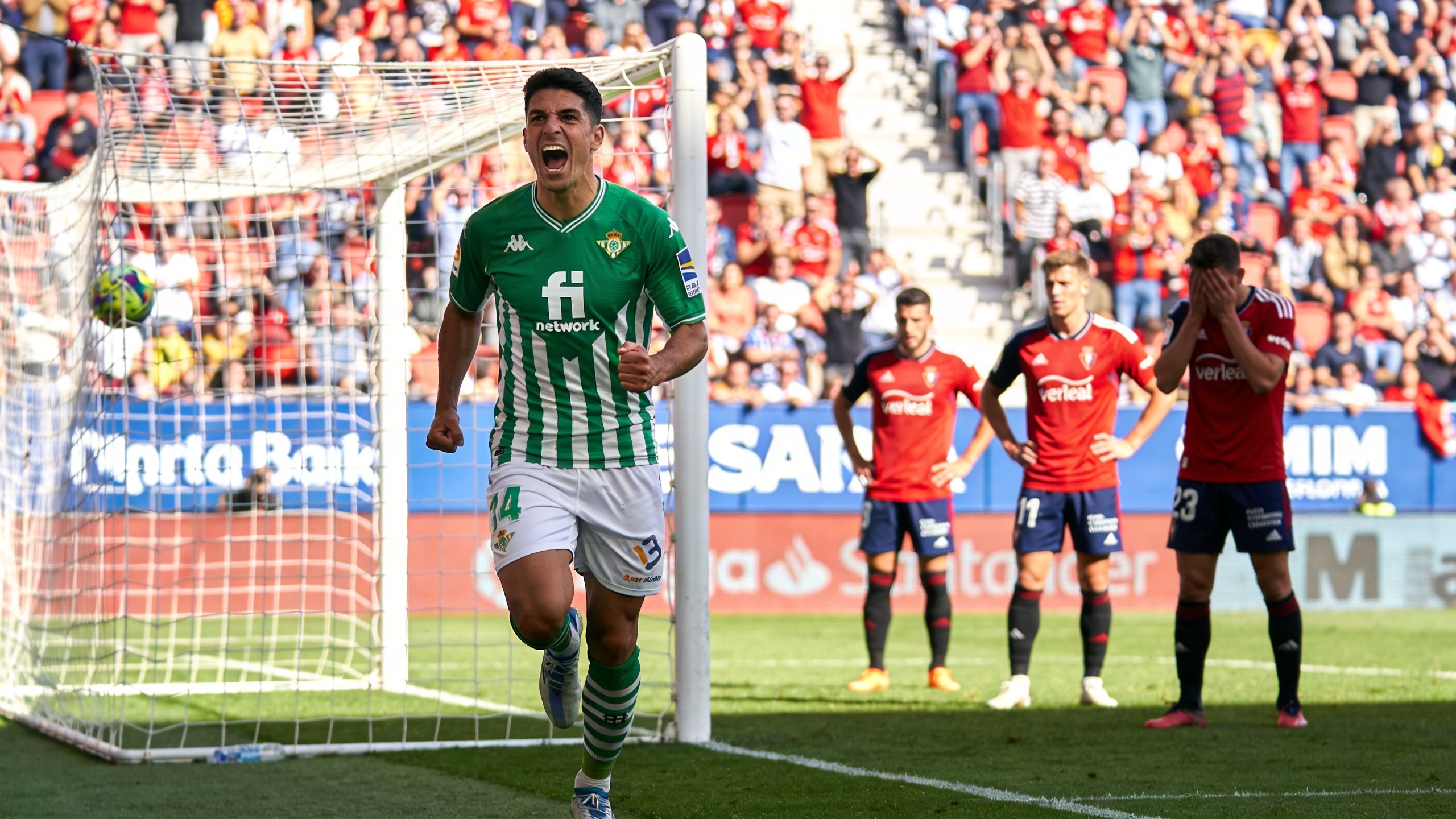 Betis scores early in Pamplona to take the lead RUSSPAIN.com