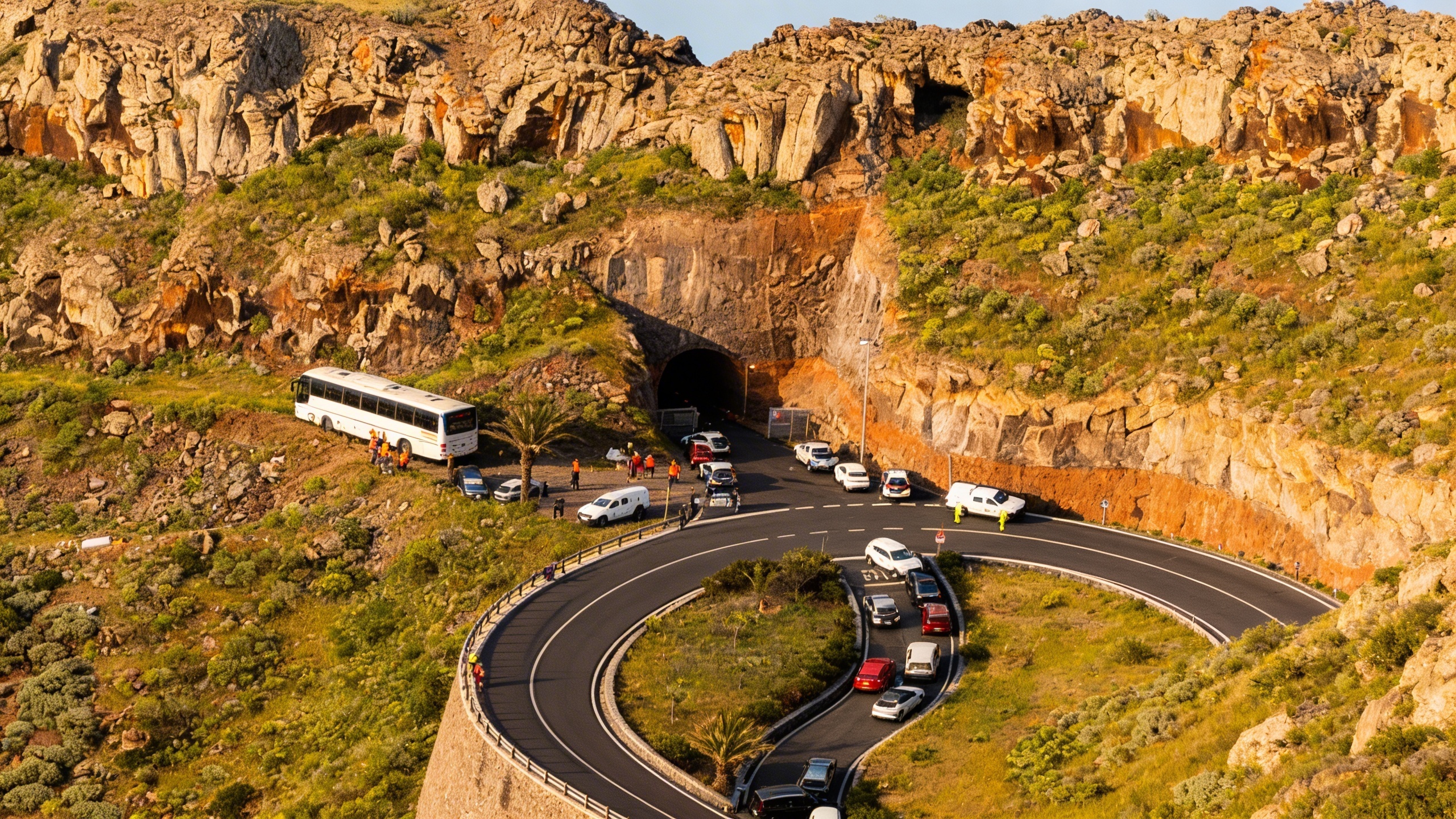 Tourist bus plunges off a cliff on La Gomera island RUSSPAIN.com