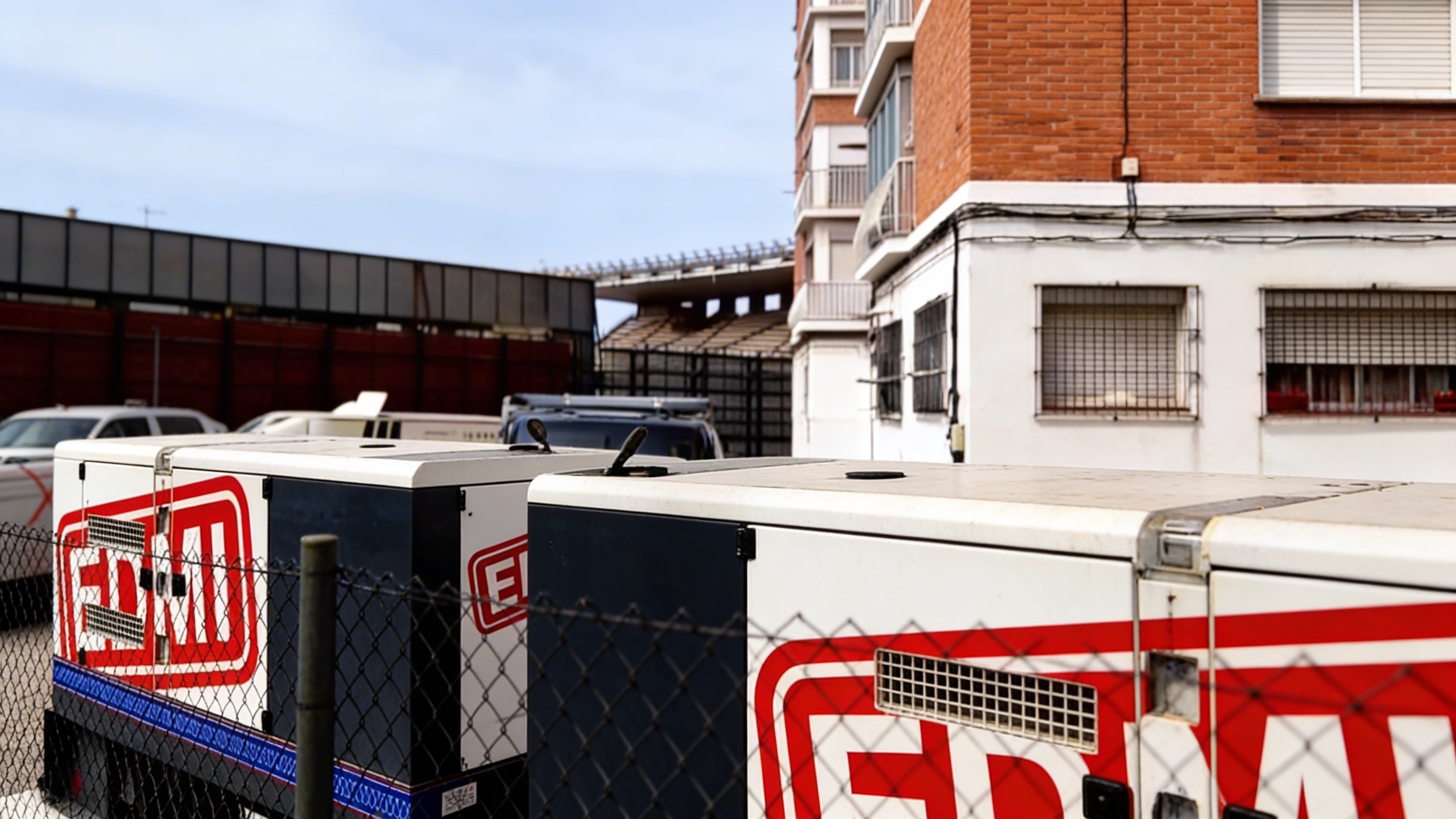Three generators at the Rayo Vallecano stadium worry local residents RUSSPAIN.com