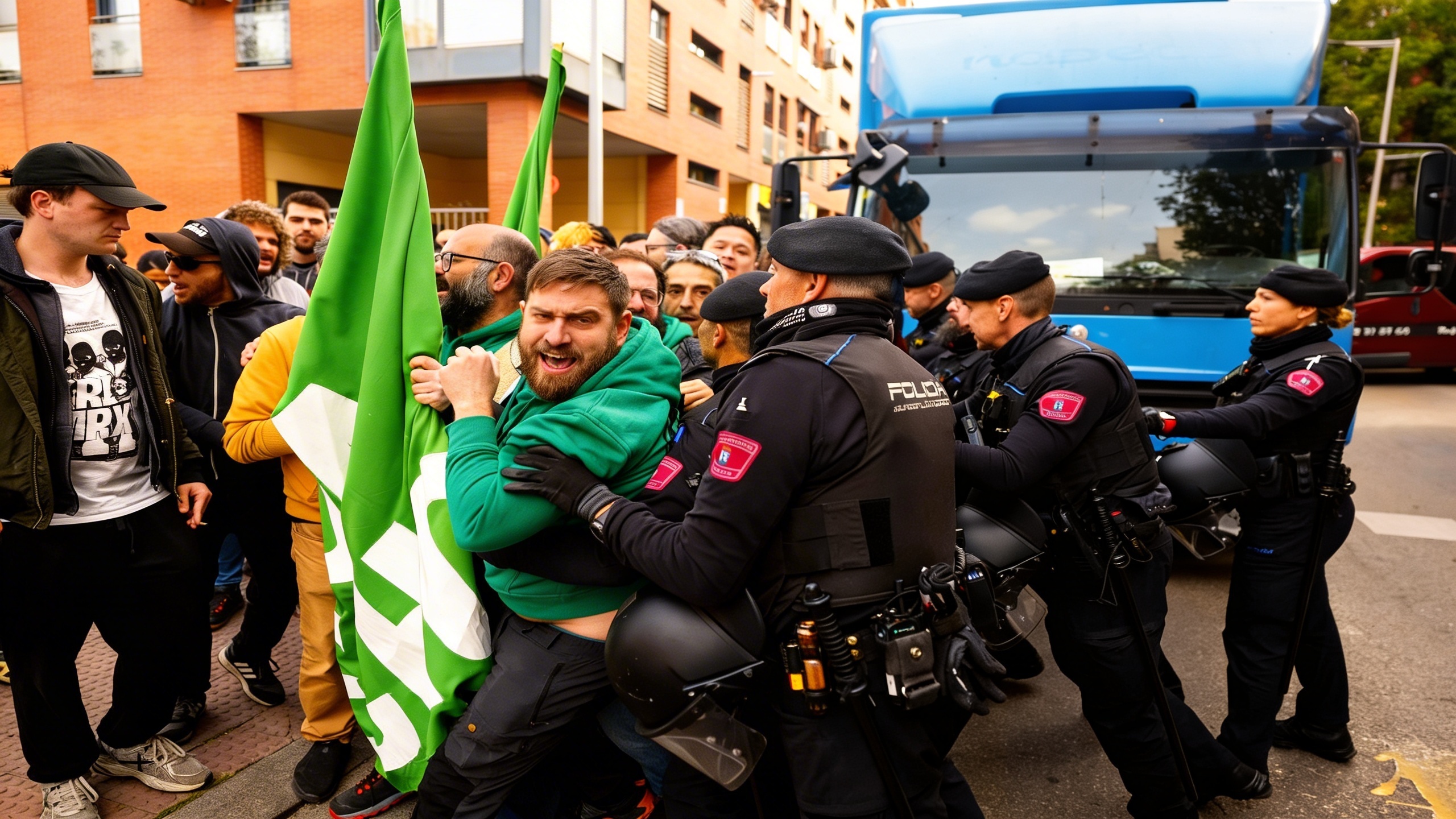 Authorities inspect properties in Puente de Vallecas after eviction RUSSPAIN.com