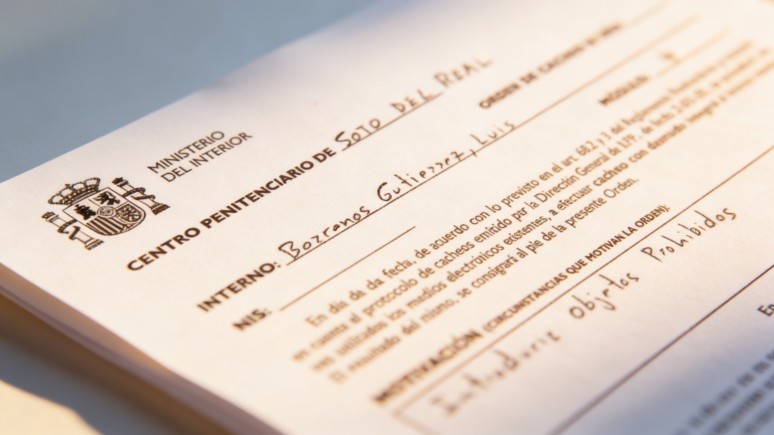 Prison disciplinary records on Bárcenas made public RUSSPAIN.com