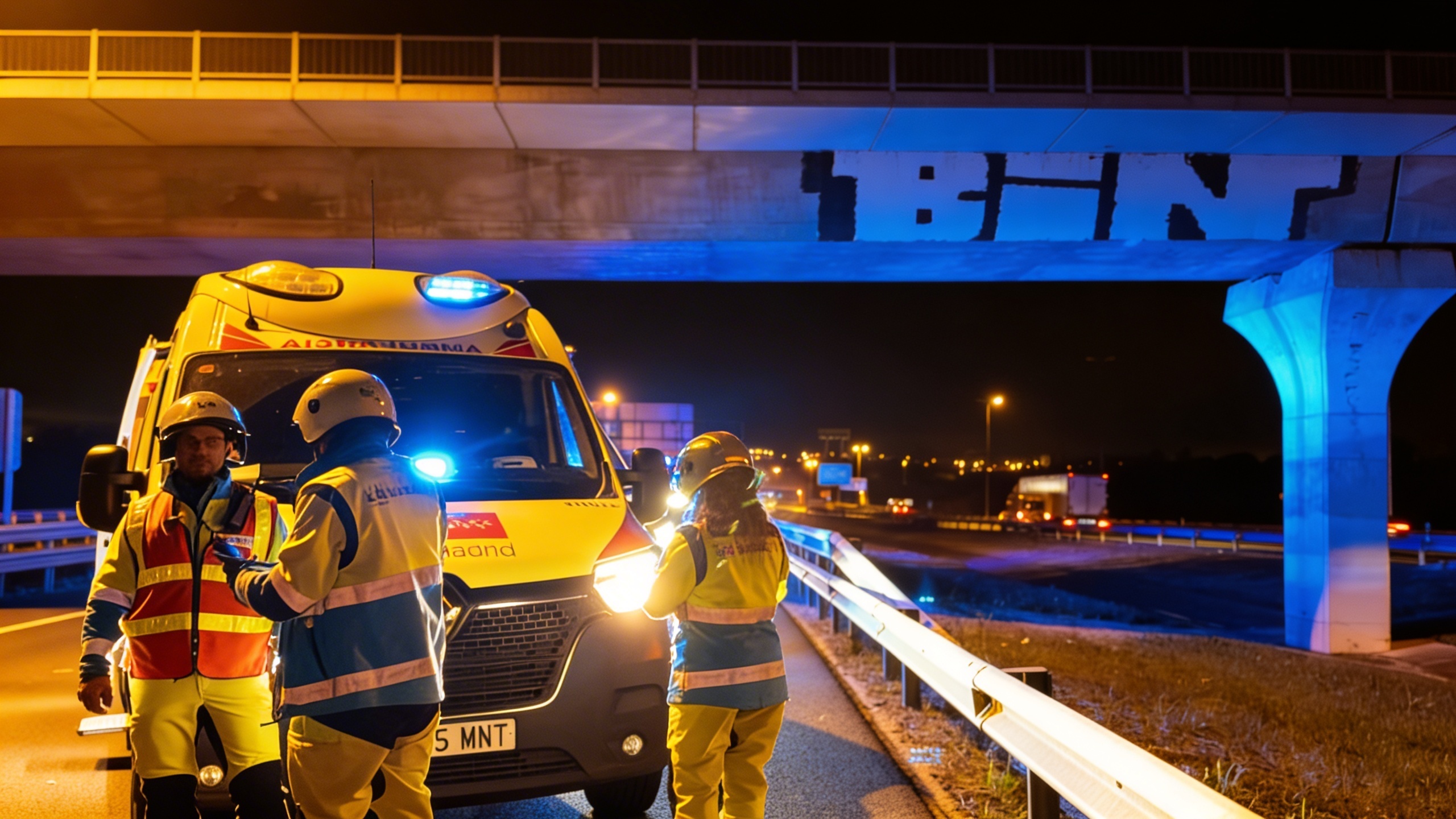 Unexpected collision on the M-50 highway in Madrid RUSSPAIN.com