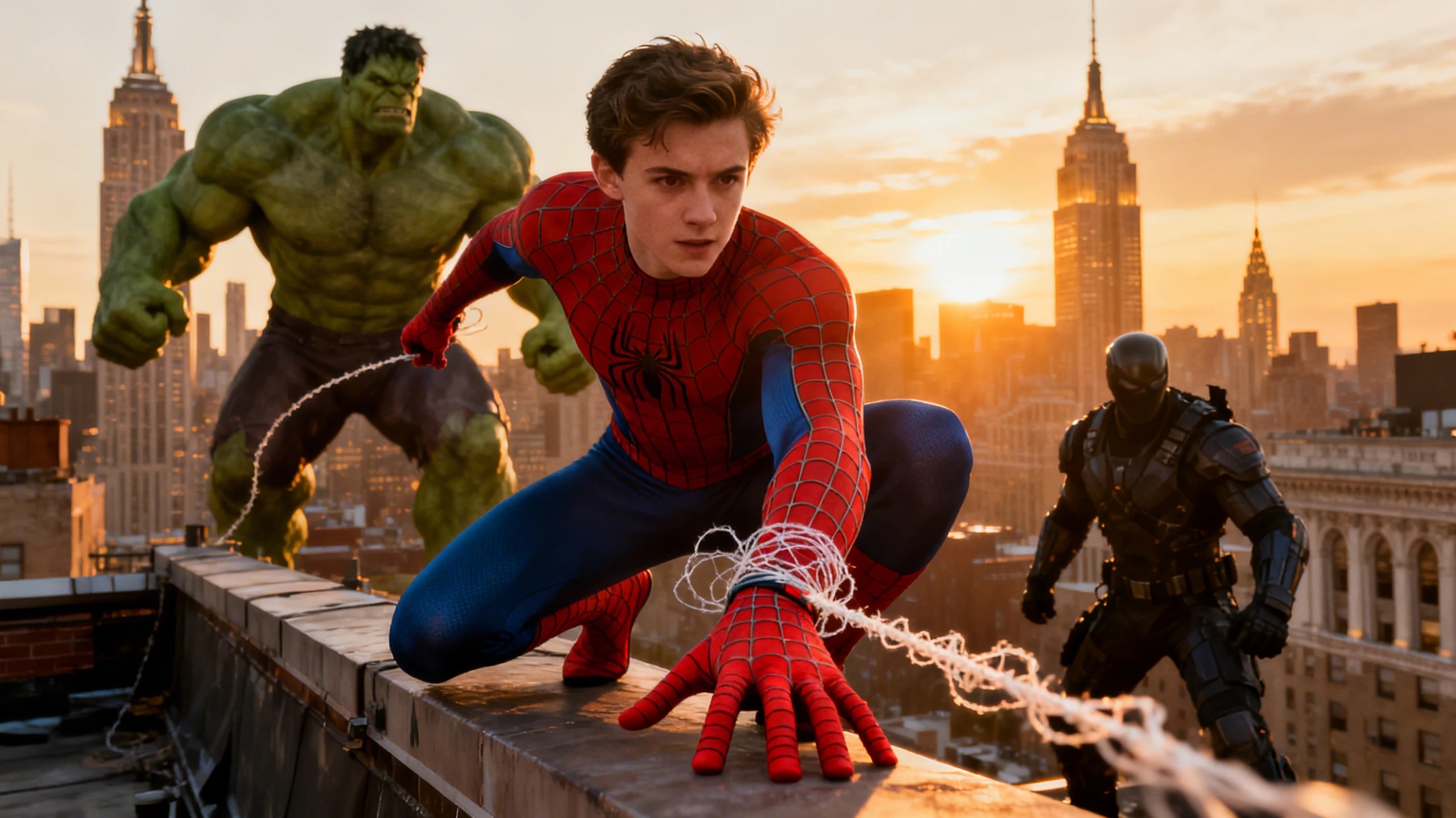 First appearance of organic webbing and surprising new heroes on screen RUSSPAIN.com