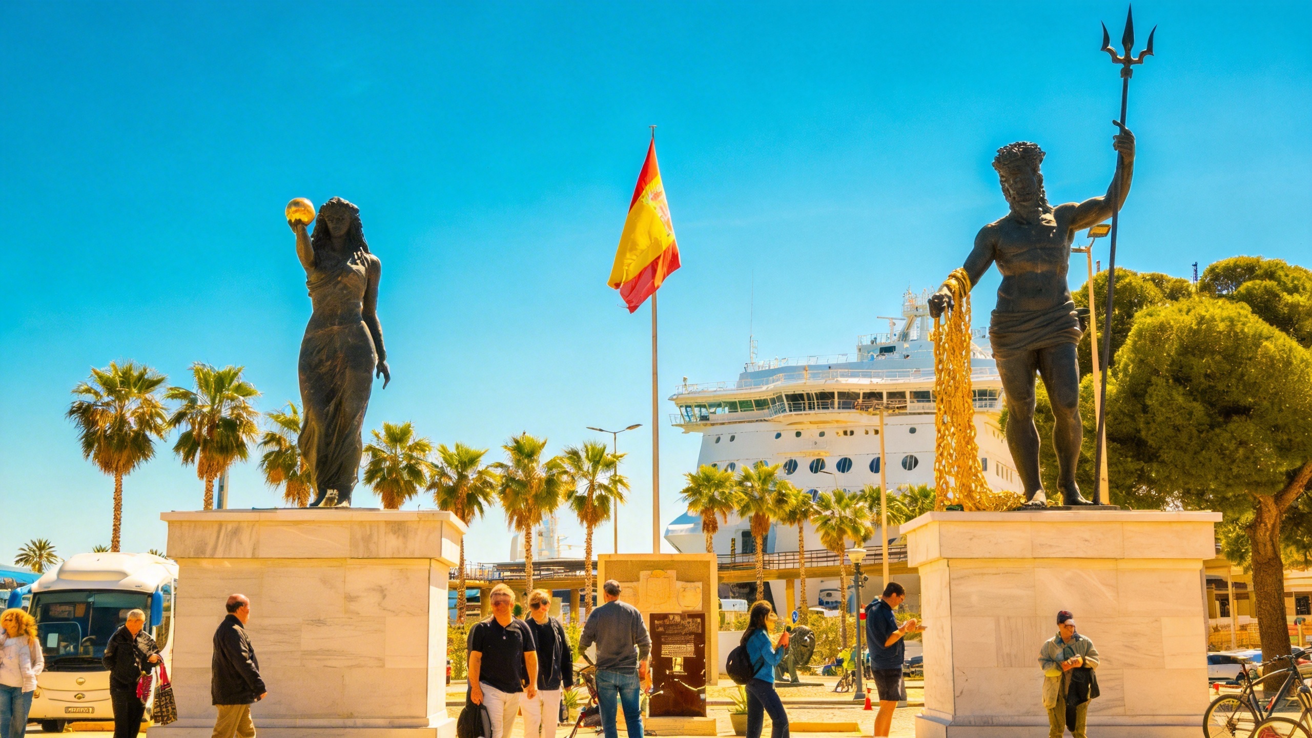 Why Malaga canceled the grand unveiling of new sculptures RUSSPAIN.com