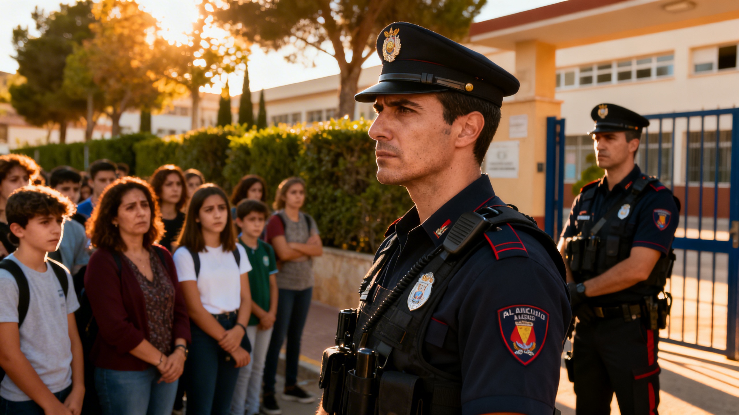 A family dispute at a school leads to arrest RUSSPAIN.com