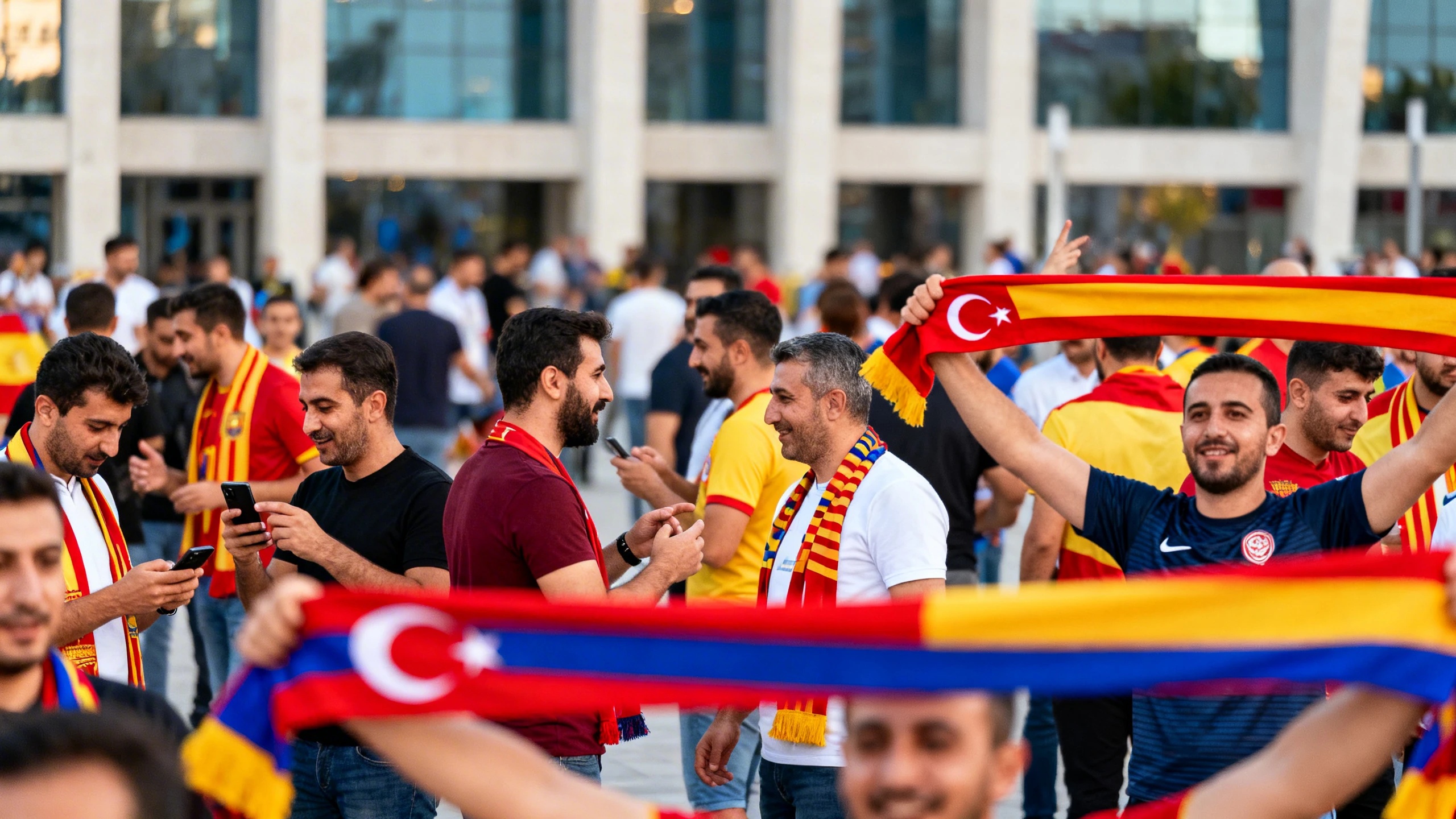 Turkish fans surprise with unusual chants on the streets of Samsun RUSSPAIN.com