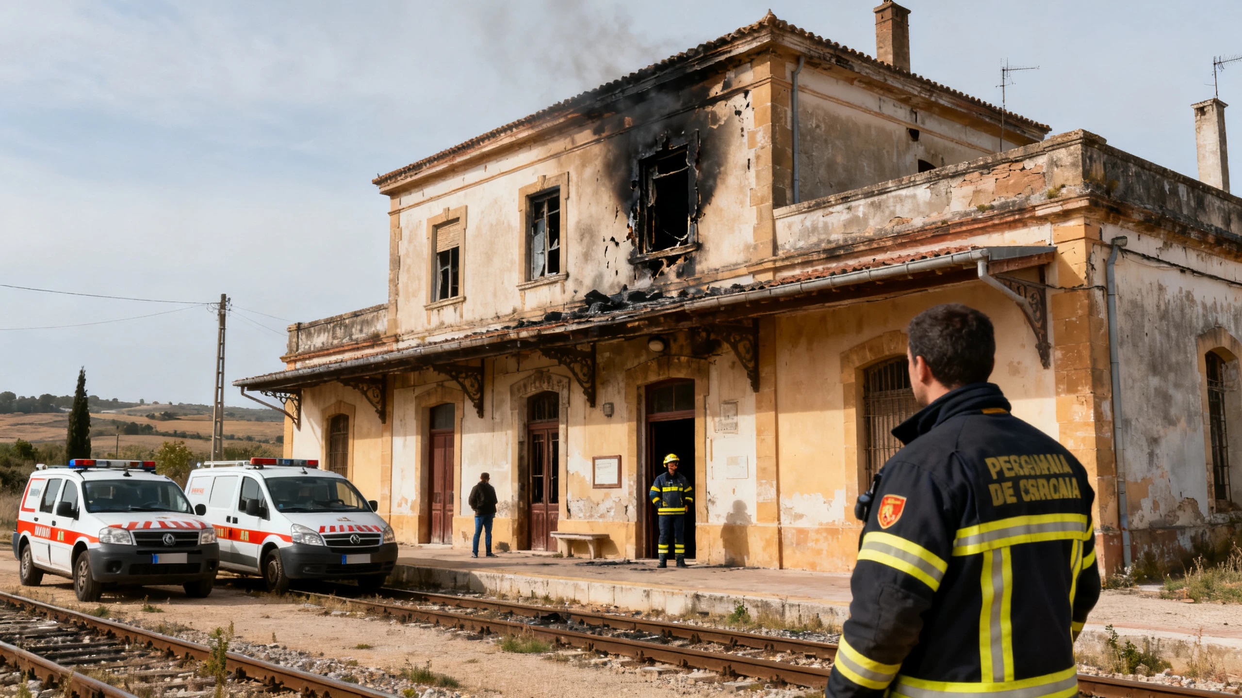 Fire at the abandoned Kalamochi station: one of the injured moved out of intensive care RUSSPAIN.com