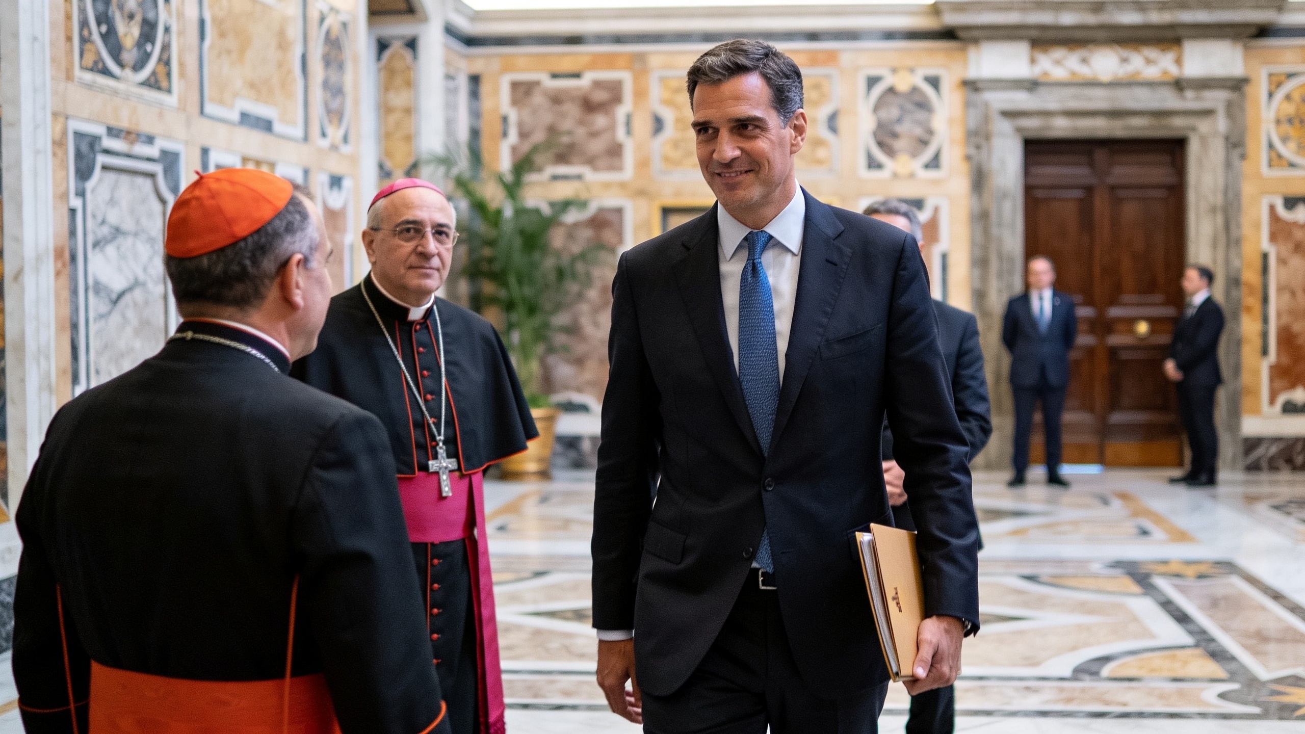 In Barcelona, the Pope held private meetings and blessed humanitarian vehicles for Ukraine RUSSPAIN.com