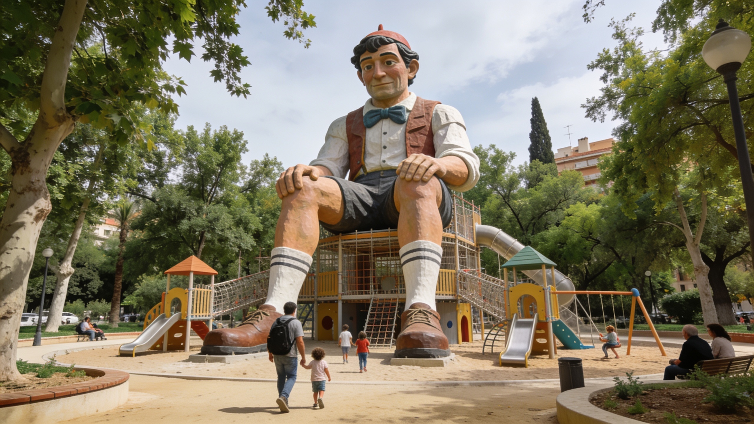 The new playground in Jardín del Turia will limit access and preserve green areas RUSSPAIN.com