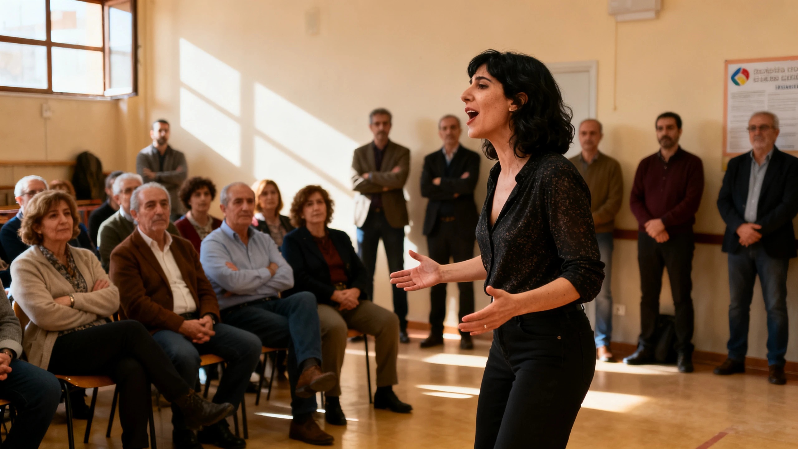 In Madrid, Niña Pastori performed for the Pope and Cedia center staff RUSSPAIN.com