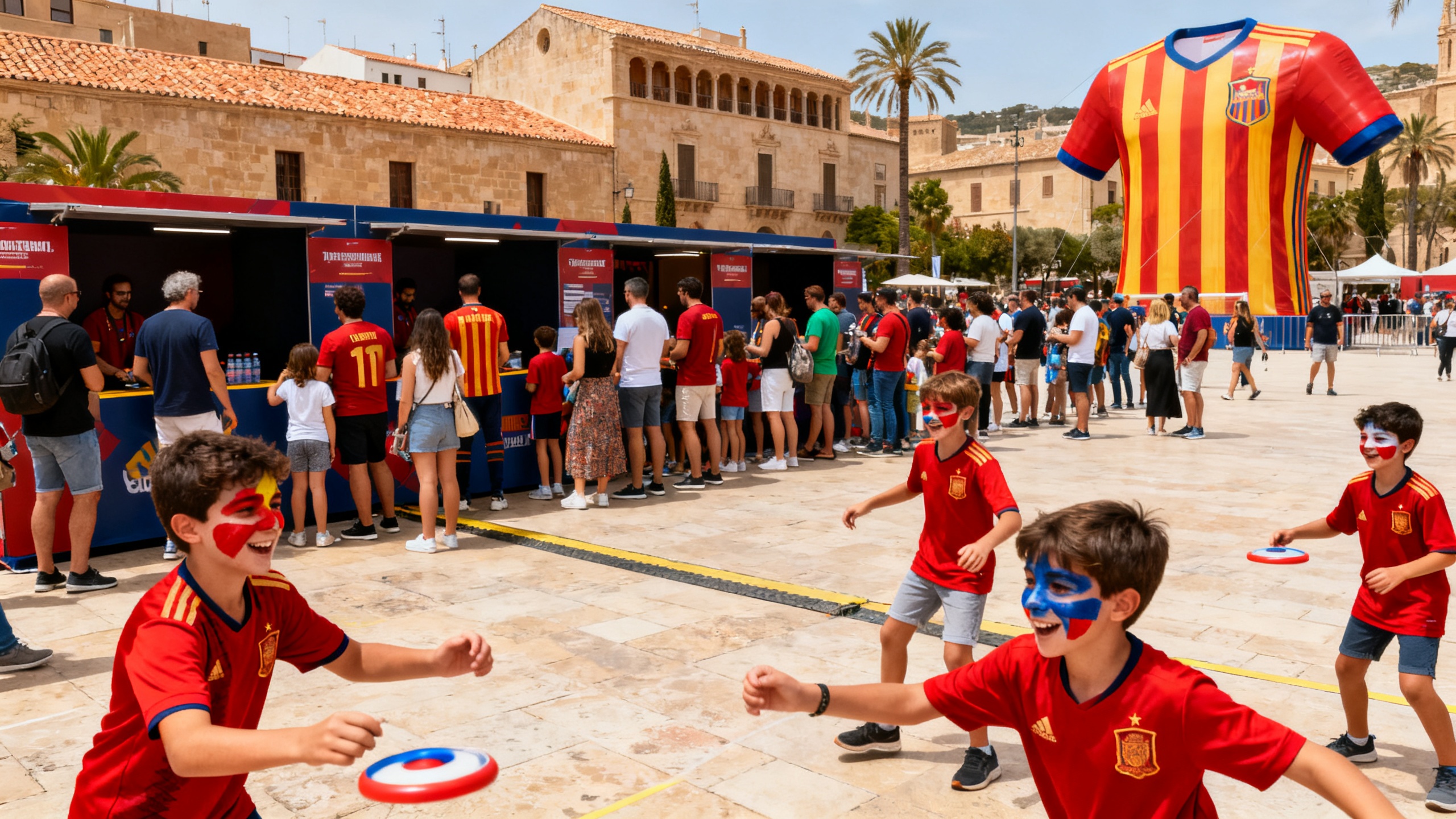 Passeig des Born becomes the center of women's football ahead of the decisive match RUSSPAIN.com