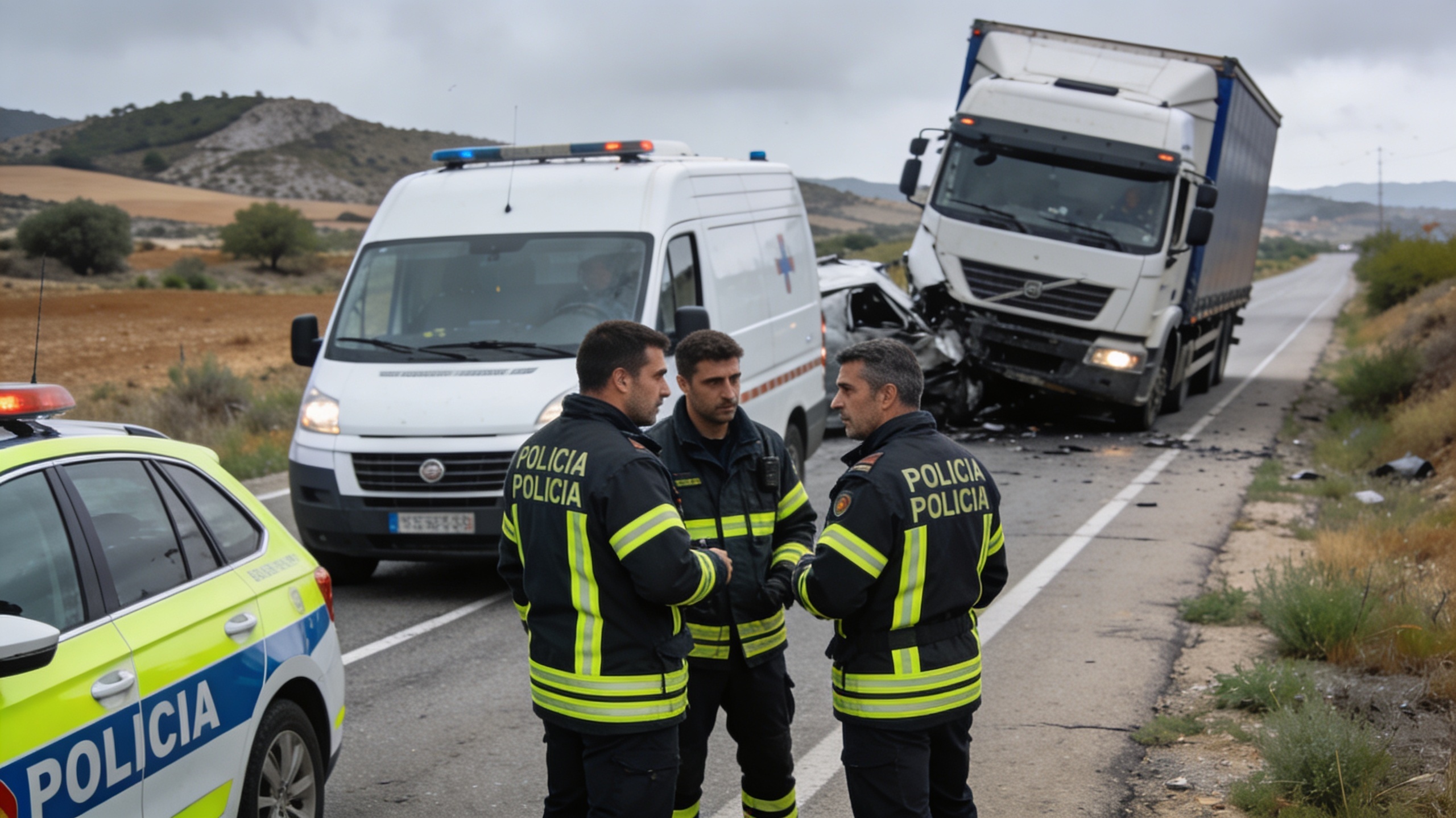 Major accident on the A-1223 highway: road closed, fatalities and injuries reported RUSSPAIN.com