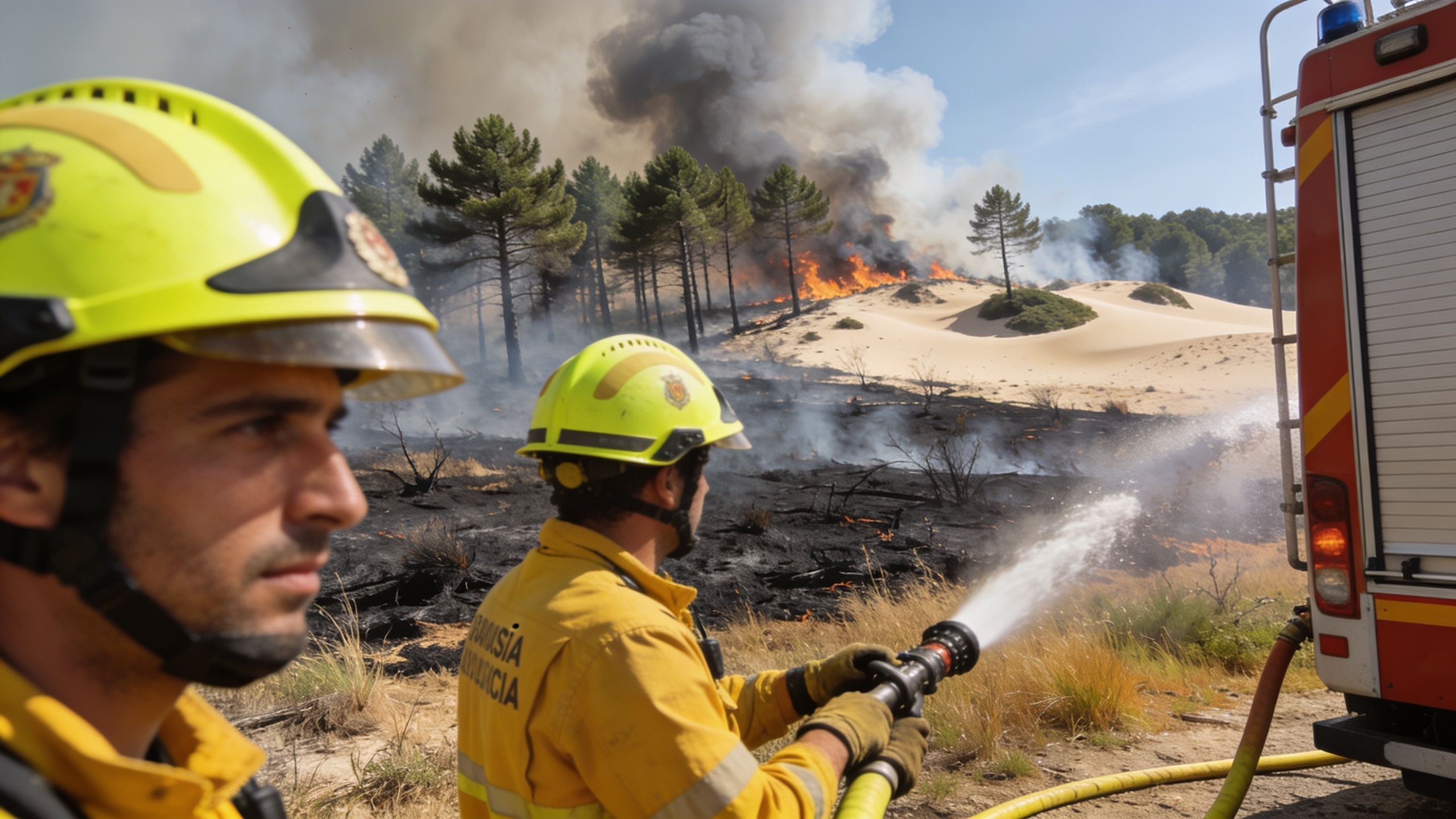 Fire in Doñana National Park Forces Pilgrims to Change Routes RUSSPAIN.com