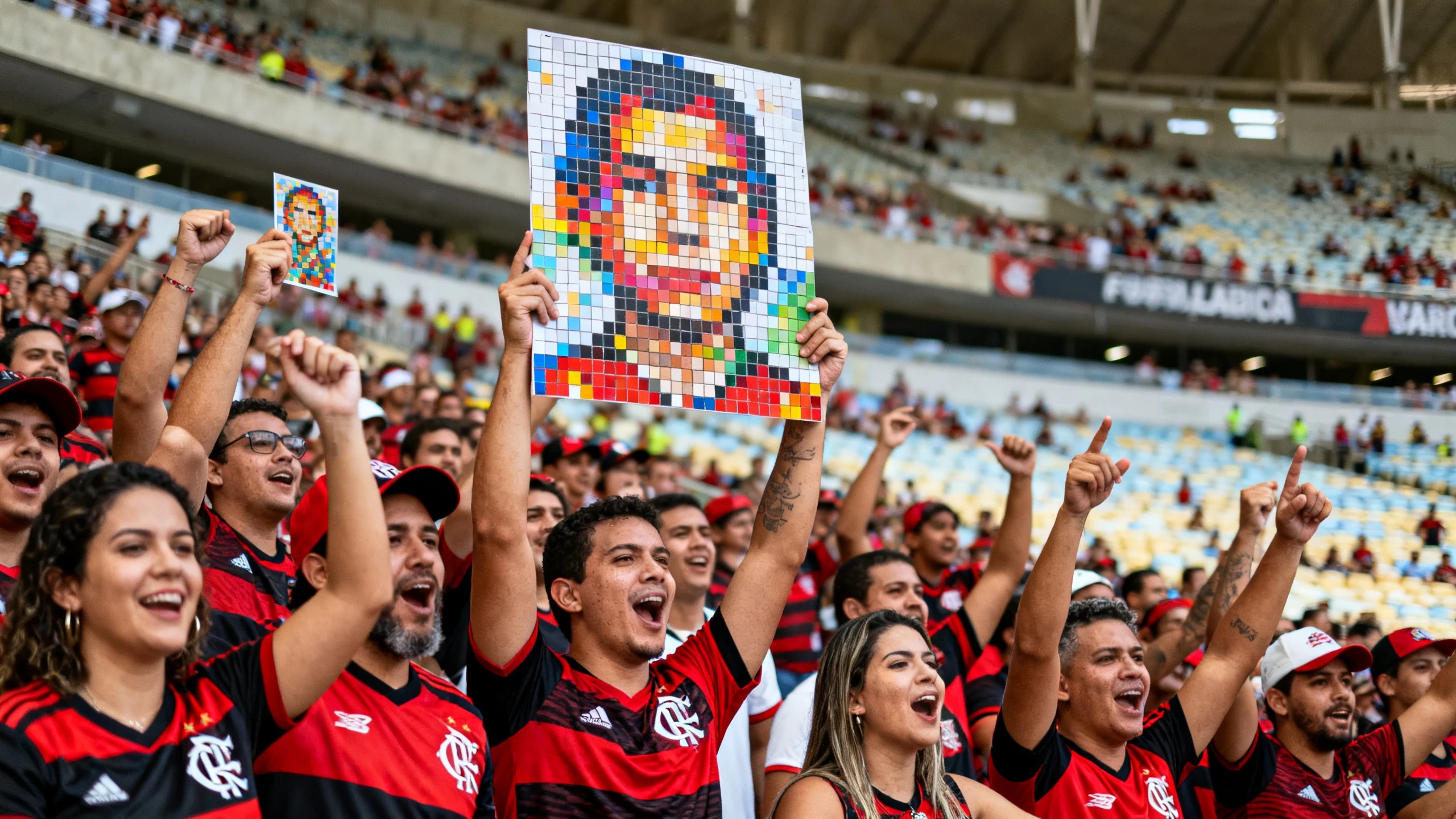 Unusual banners and a reminder of the Lima final at the Flamengo — Palmeiras match RUSSPAIN.com