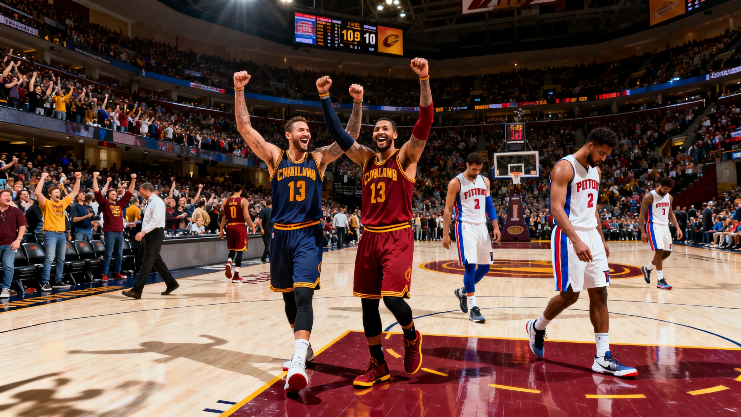 Season Leader's Downfall: Pistons Fall to Cavaliers in Decisive Match RUSSPAIN.com