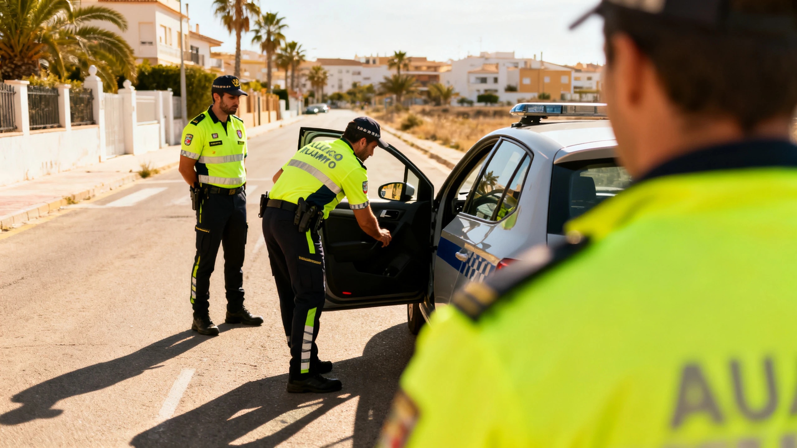 Huelva police found drugs on a man who was receiving assistance in a car RUSSPAIN.com