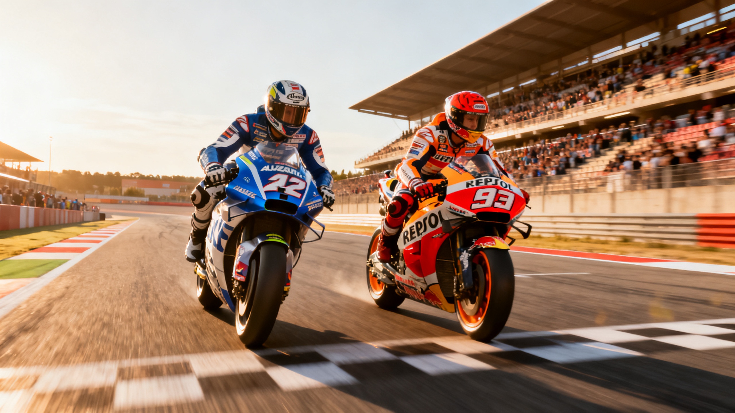 A 0.041-Second Finish: Márquez and Acosta Battle at Montmeló RUSSPAIN.com