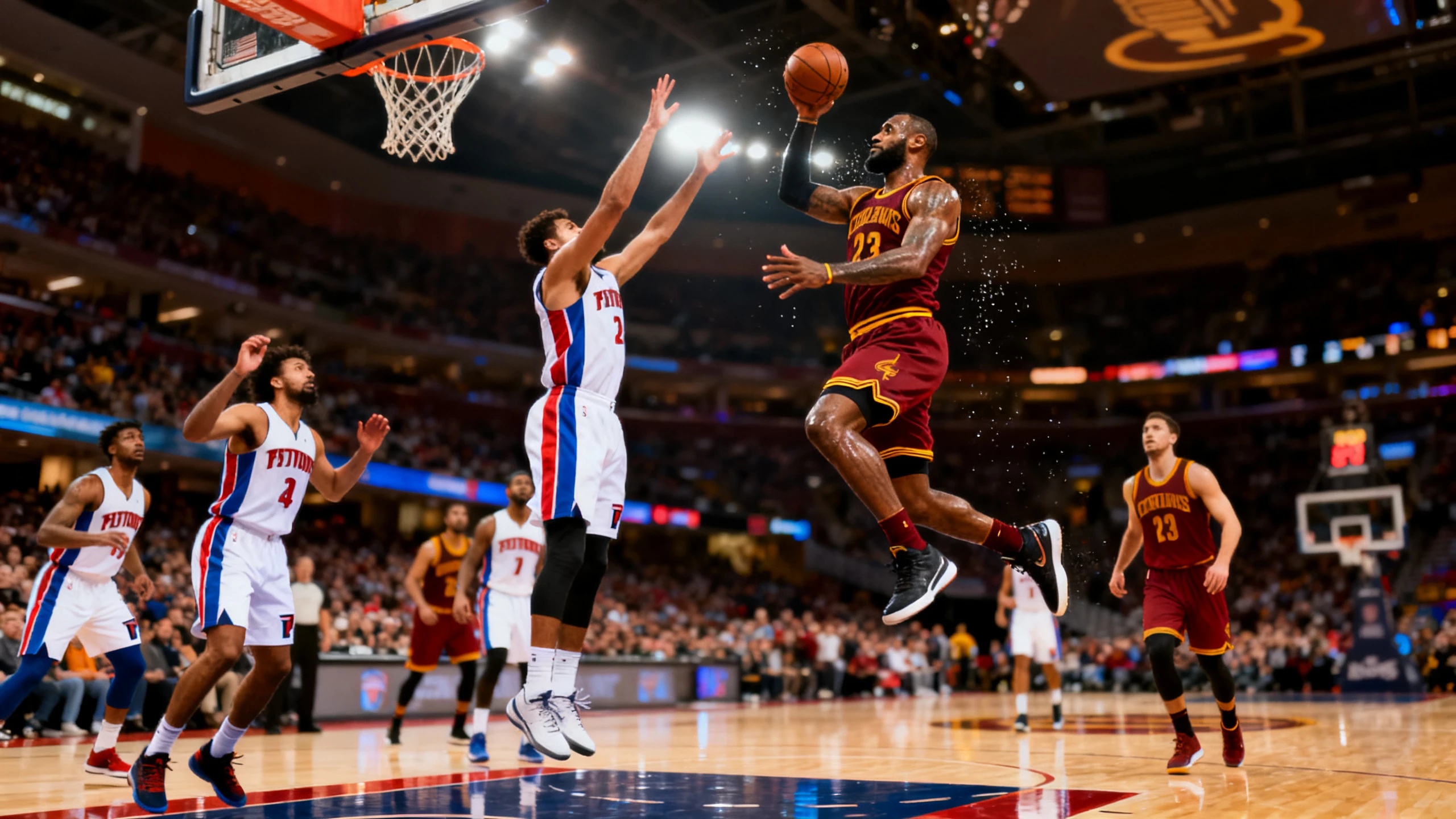 Record-breaking performances by Cleveland Cavaliers and Detroit Pistons players in their latest matchup RUSSPAIN.com