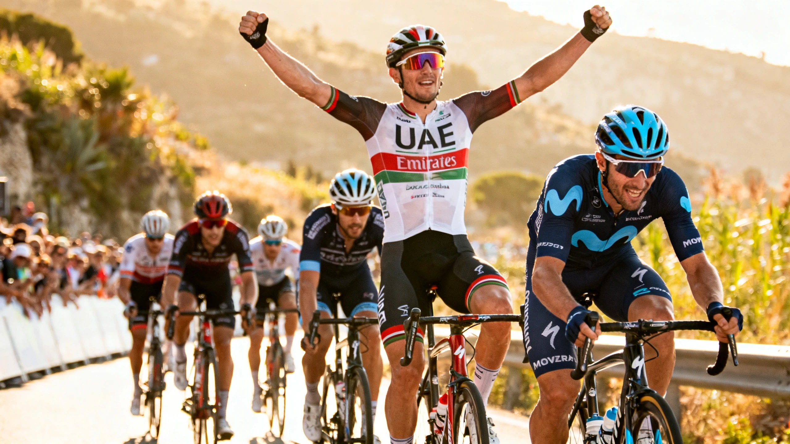 Finish in Cosenza: Movistar attacks, UAE takes revenge after setbacks RUSSPAIN.com