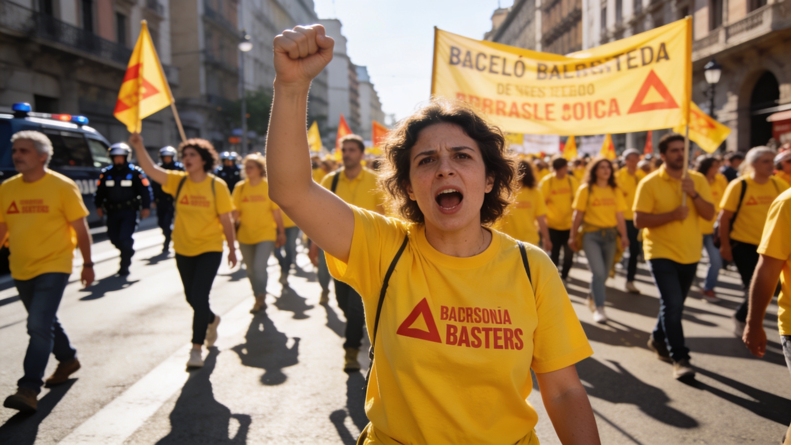 Teachers in Barcelona take to the streets amid disputes over Mossos and reforms RUSSPAIN.com