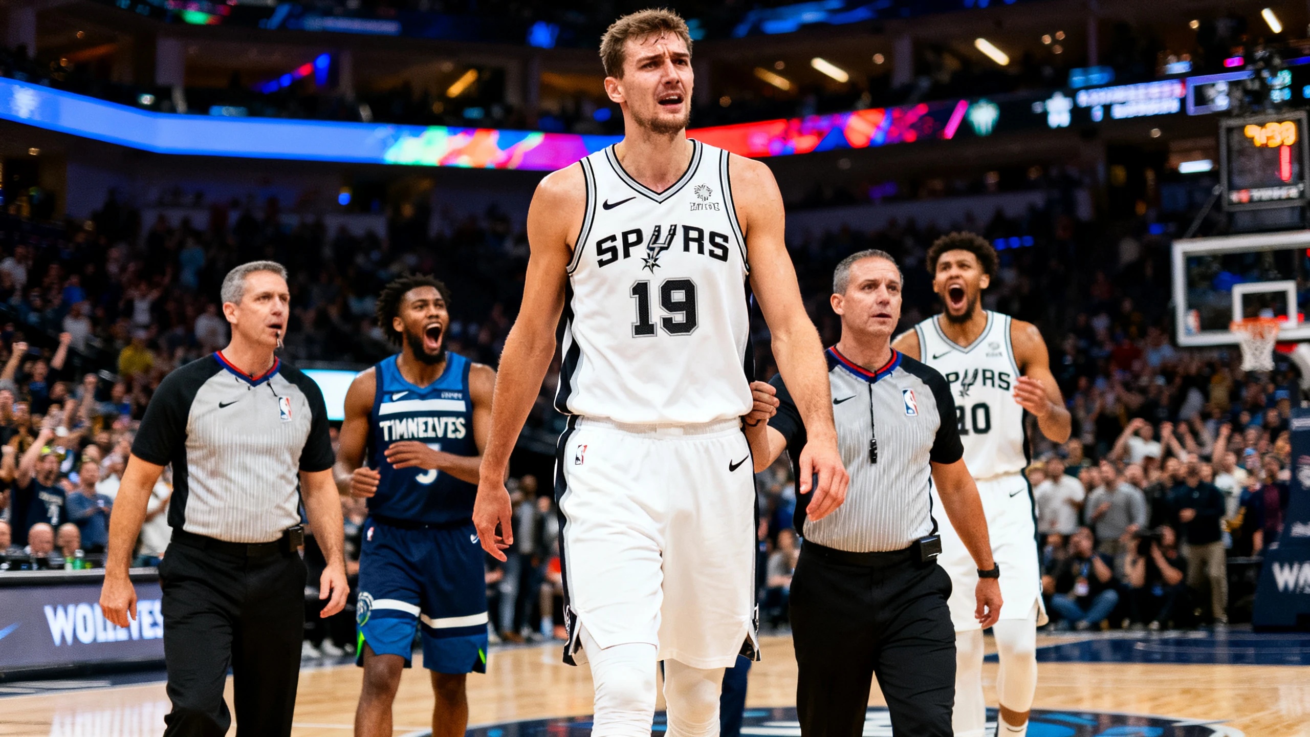Emotions on the Court: Wembanyama's Ejection Shifts the Spurs-Timberwolves Series RUSSPAIN.com