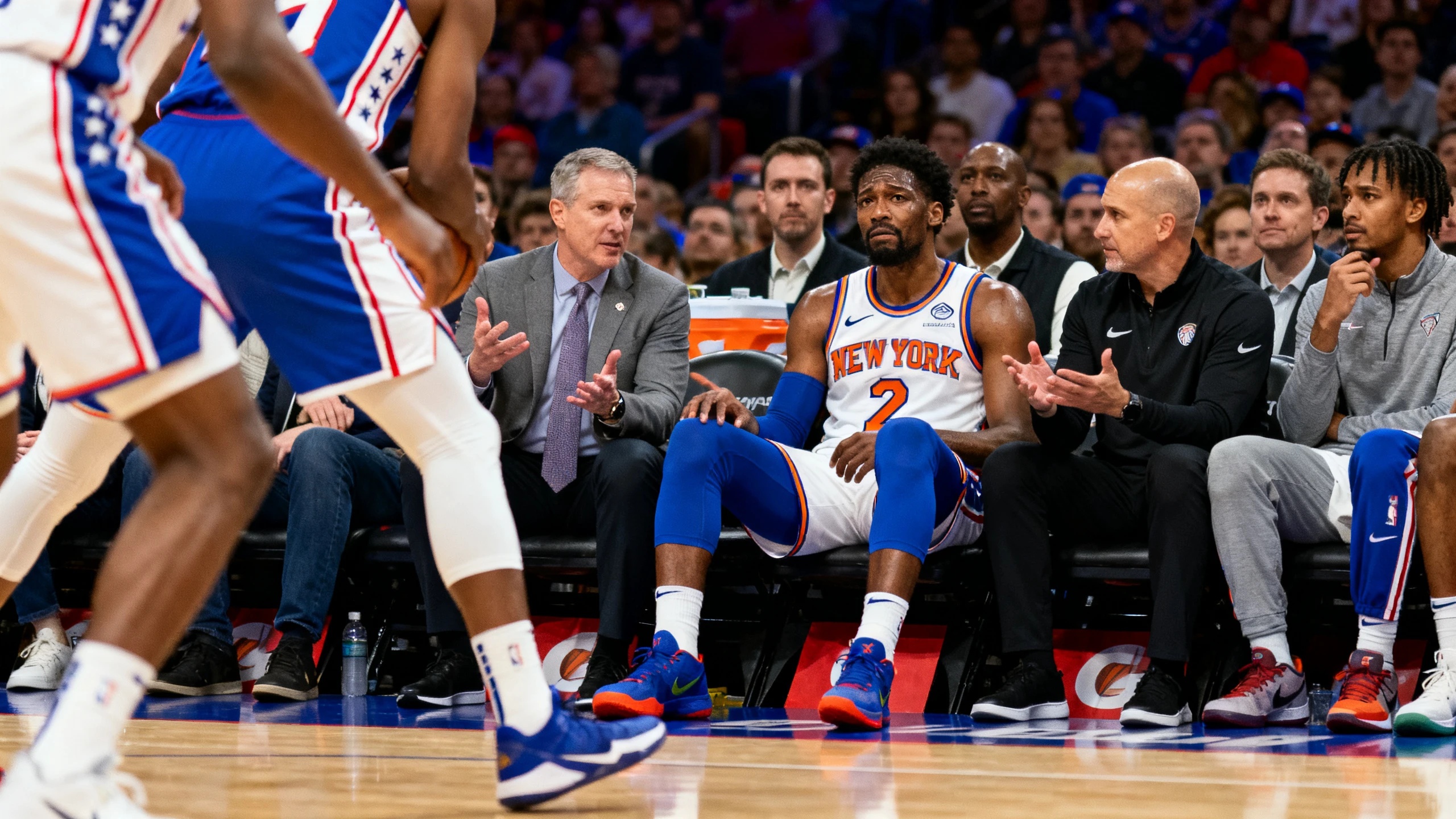 Knicks may lose their second top scorer for crucial game against 76ers RUSSPAIN.com