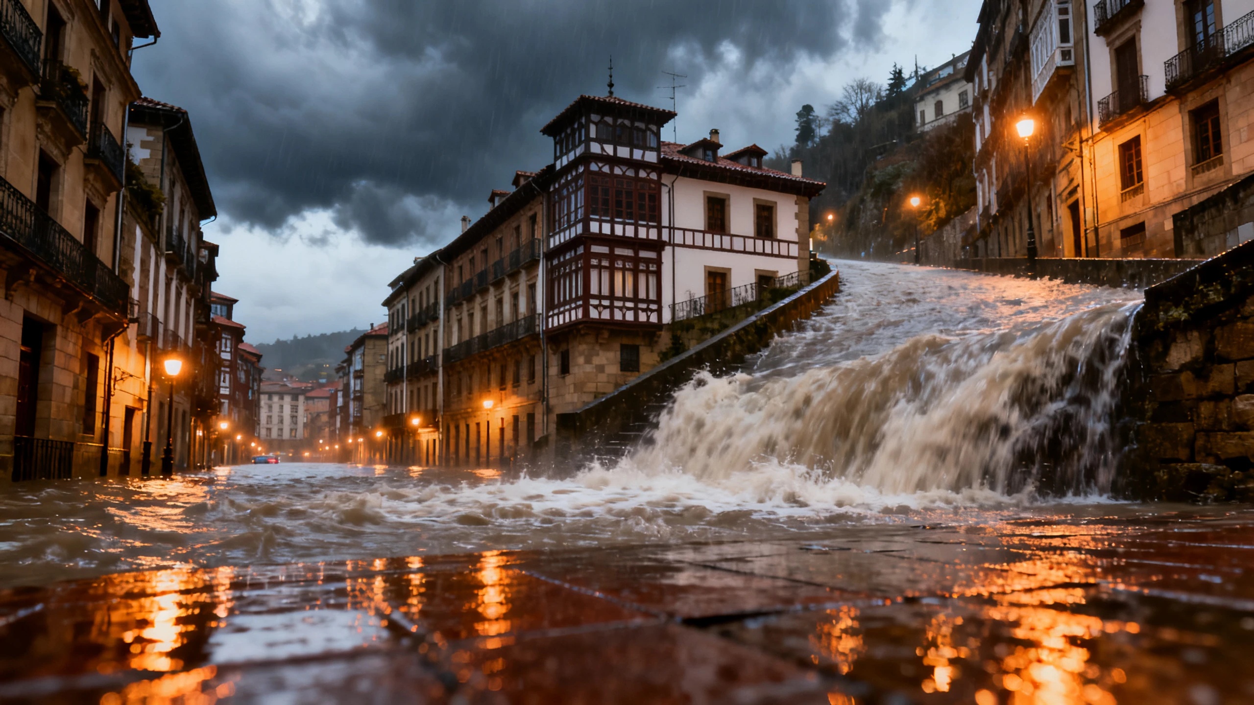Heavy rainfall and flooding reported in several areas of Biscay RUSSPAIN.com