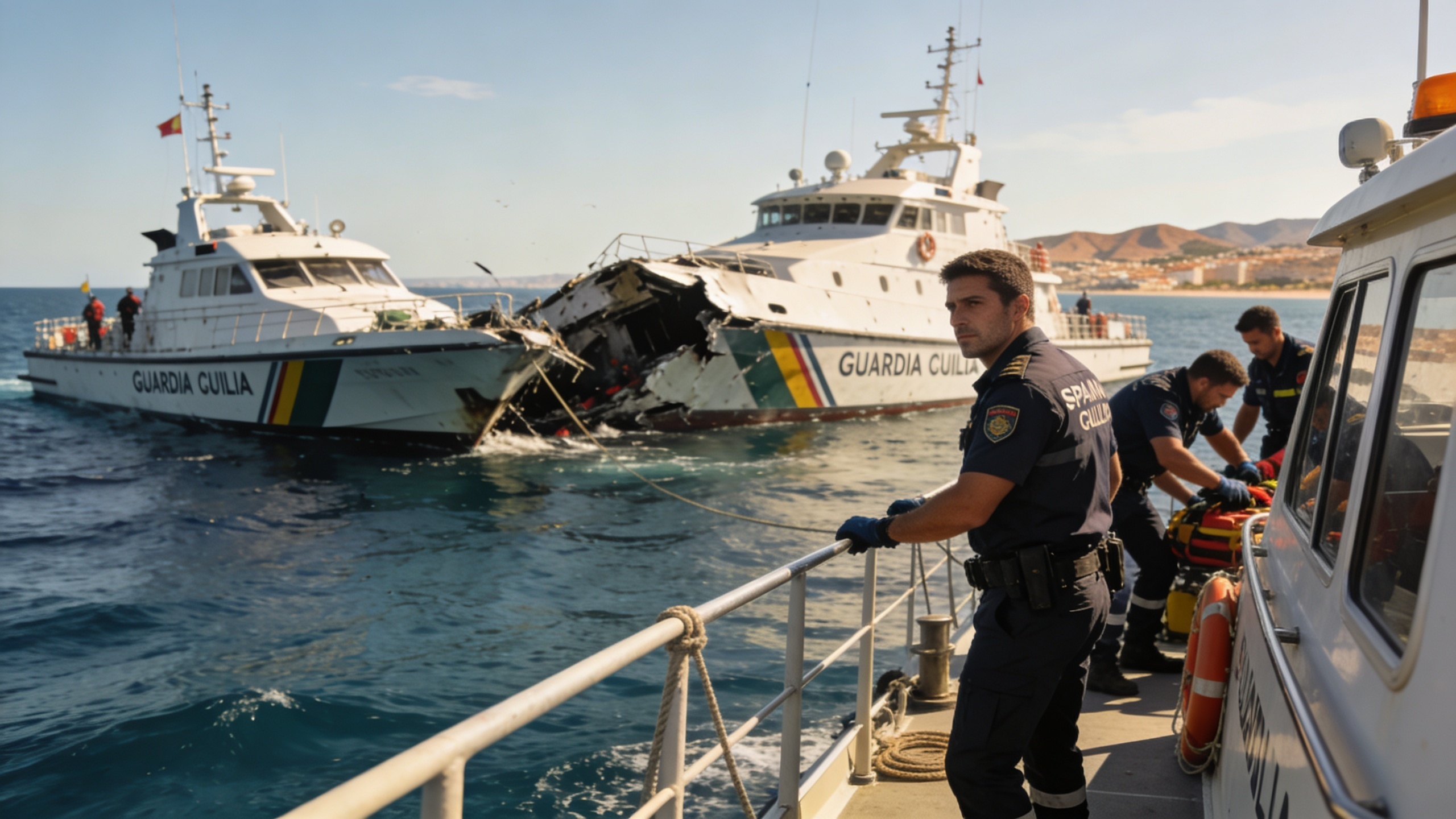 Fatal accident on the water: collision of Guardia Civil boats 80 miles off the coast RUSSPAIN.com