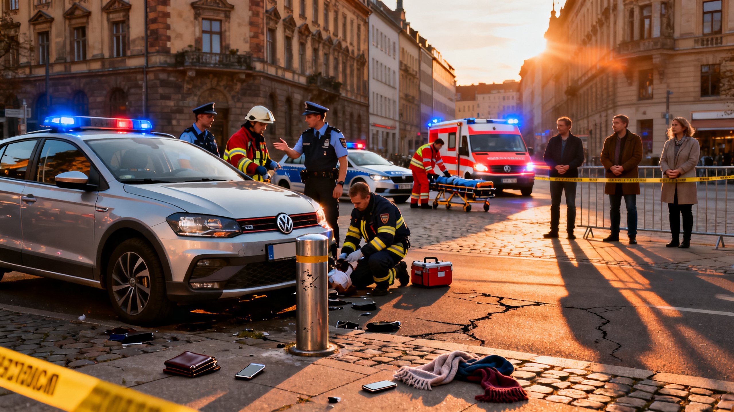 Driver crashes into pedestrian street in Leipzig: fatalities and injuries reported RUSSPAIN.com