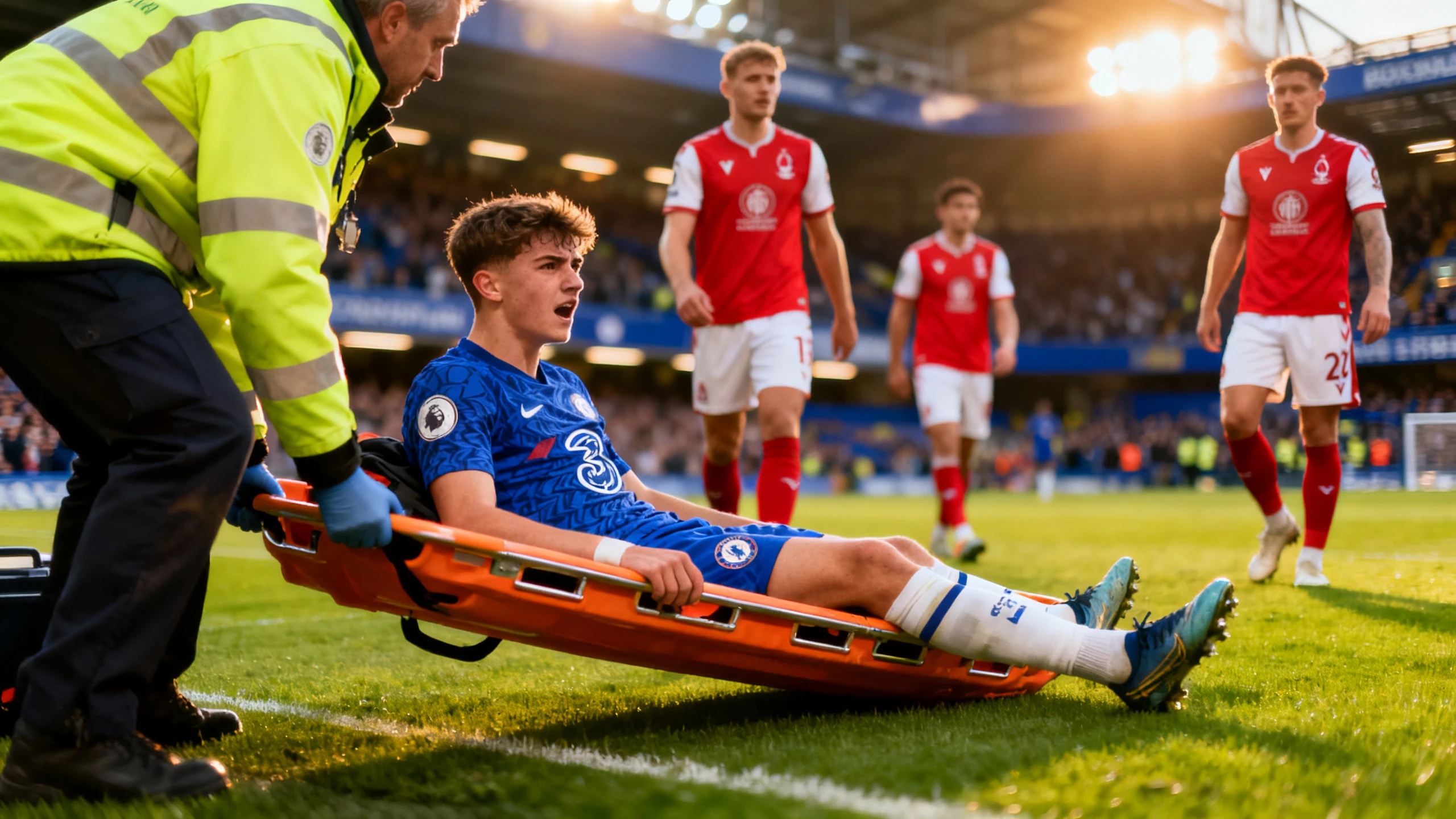 Serious Injury for Chelsea Player and Missed Penalty at the Start of the Match in London RUSSPAIN.com