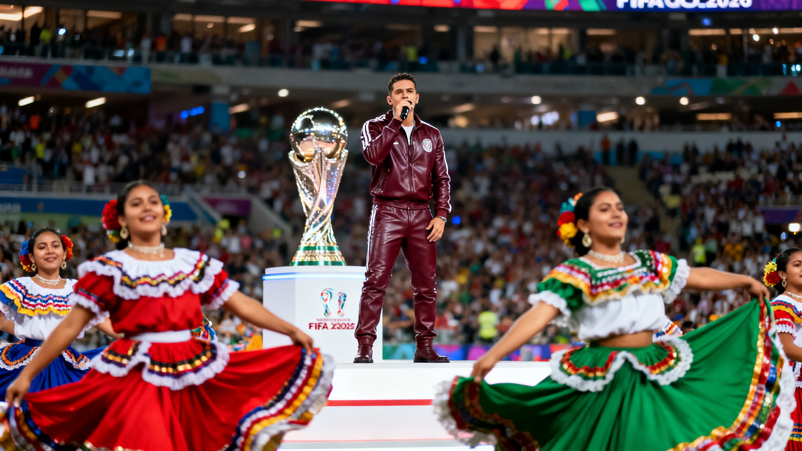 A spectacular performance by Danny Ocean and the Amalia Hernandez Ballet at the tournament's opening RUSSPAIN.com
