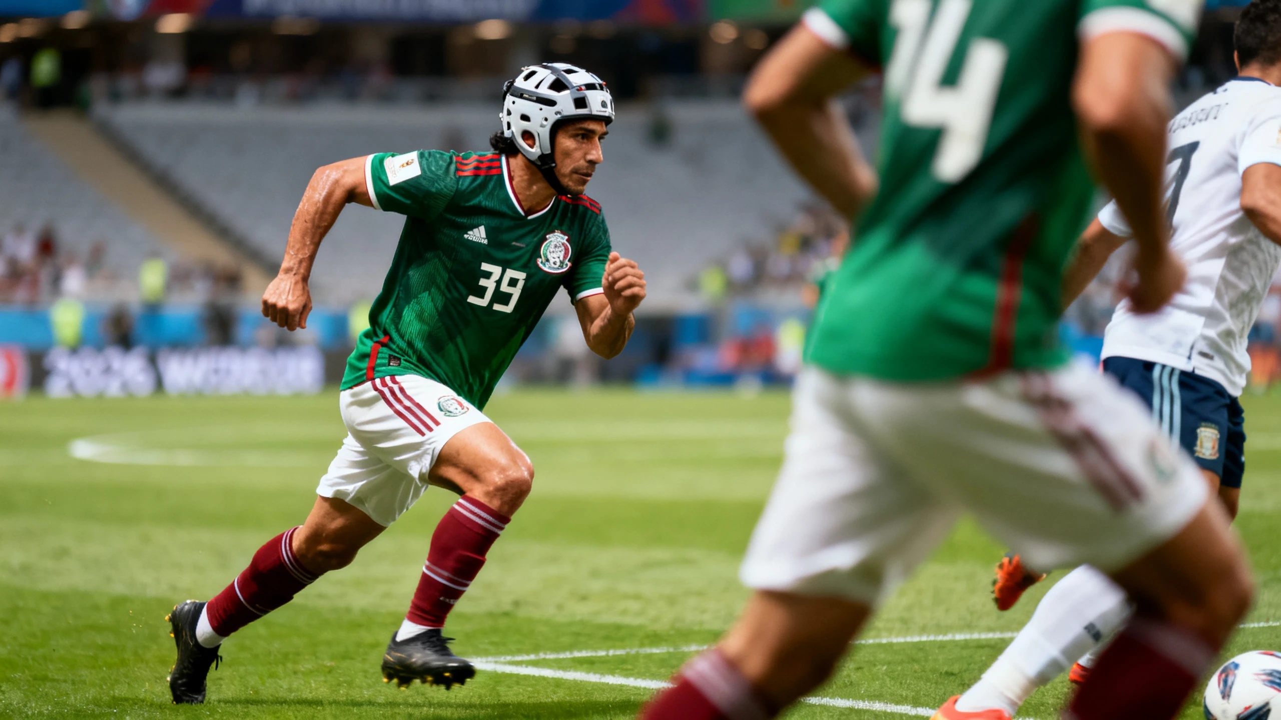 Mexico national team forward to play first match after serious head injury RUSSPAIN.com