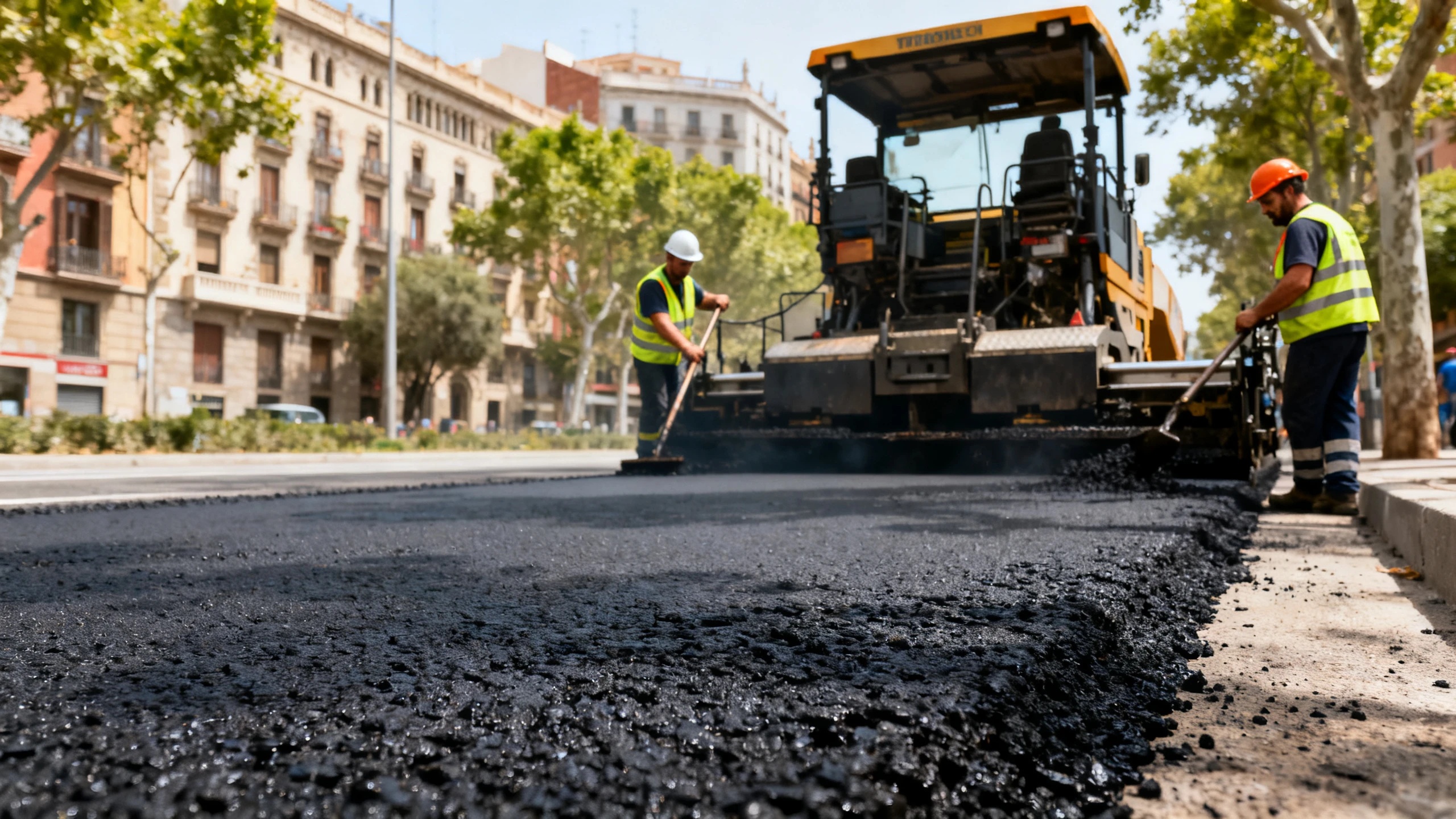 Barcelona tests asphalt made from olive pits: an eco-friendly experiment on city streets RUSSPAIN.com
