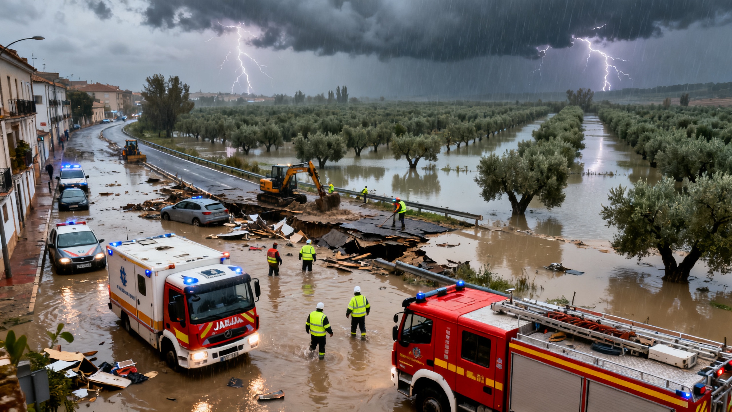 Jaén faces over 100 incidents after sudden downpour causes major damage RUSSPAIN.com