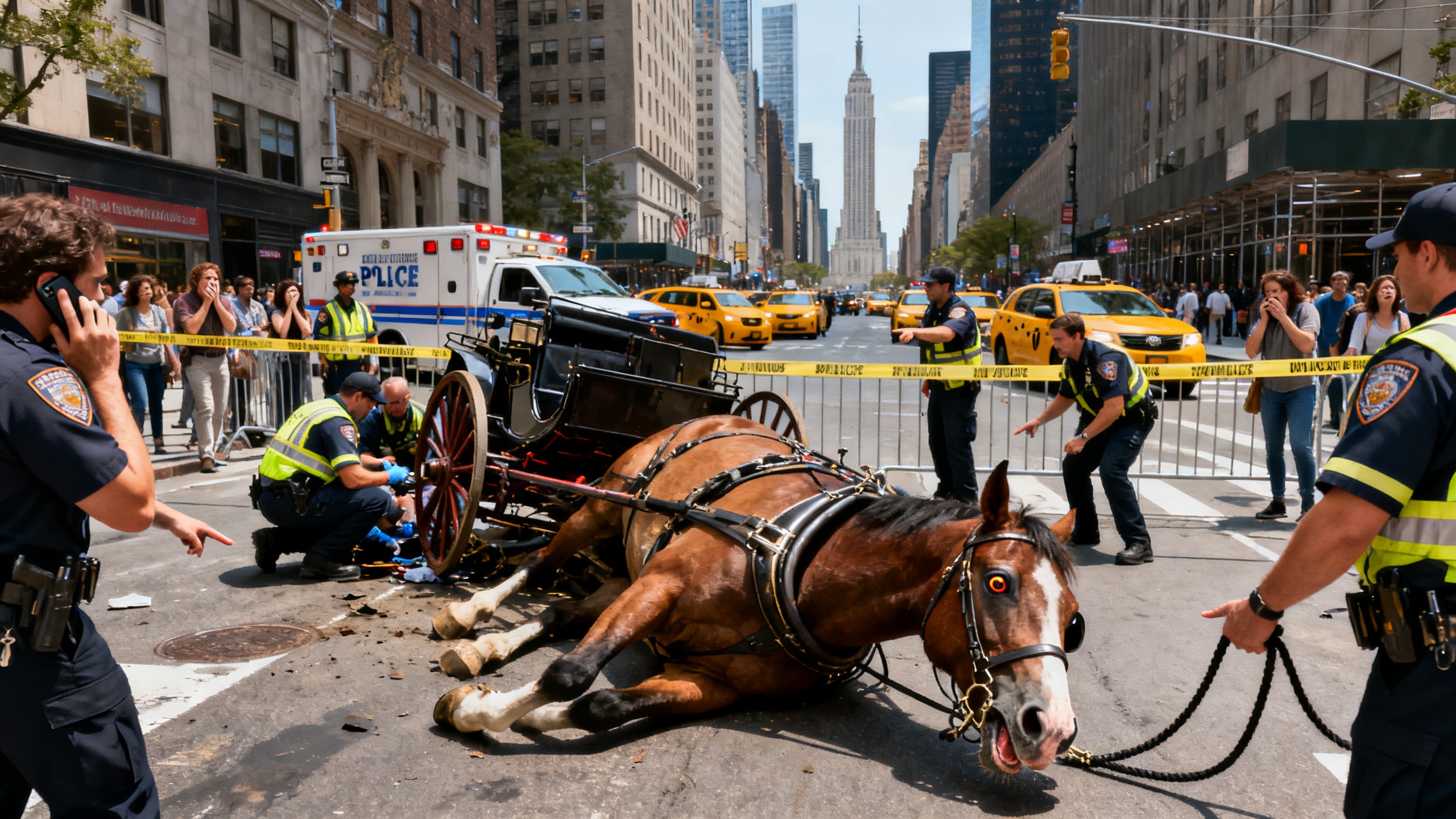 Fatal Accident Involving Horse-Drawn Carriage Near Major NYC Tourist Spot RUSSPAIN.com