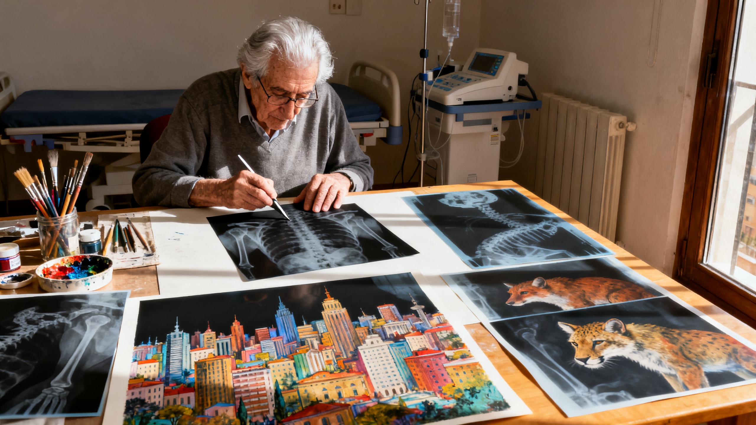 The Madrid Artist Who Turns X-Rays Into Art at 90 RUSSPAIN.com