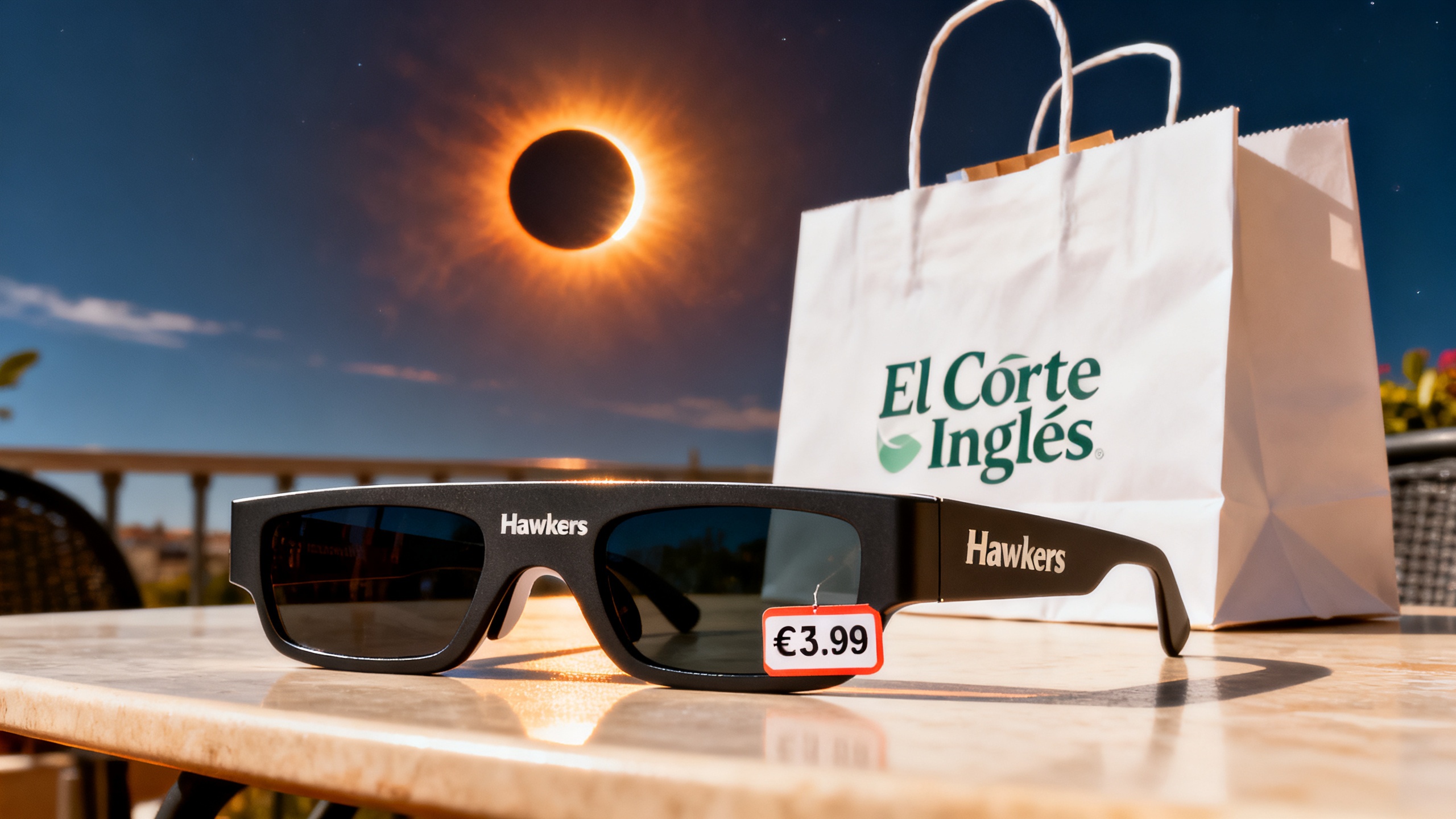 El Corte Inglés Sells Certified Hawkers Eclipse Glasses for €3.99 Ahead of August Solar Event RUSSPAIN.com