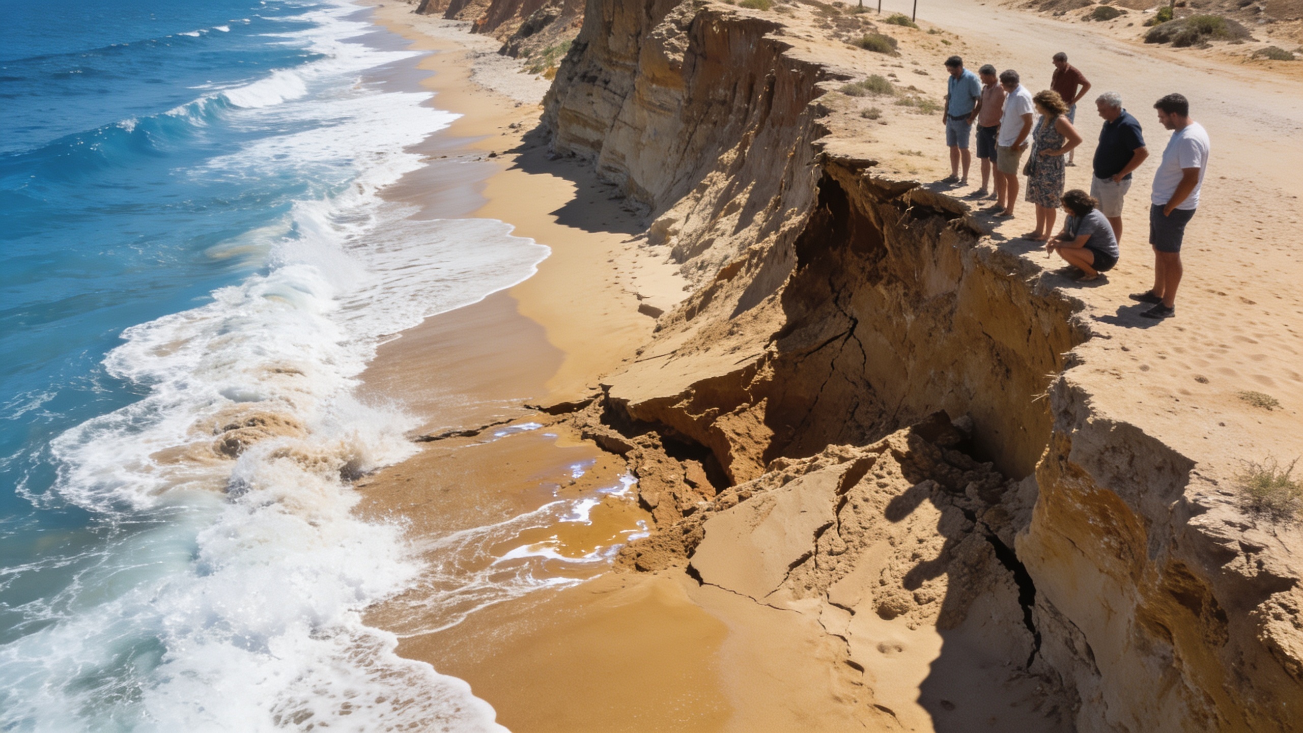 Sagunto Residents Warn: Newly Added Beach Sand Already Washed Away by Waves RUSSPAIN.com