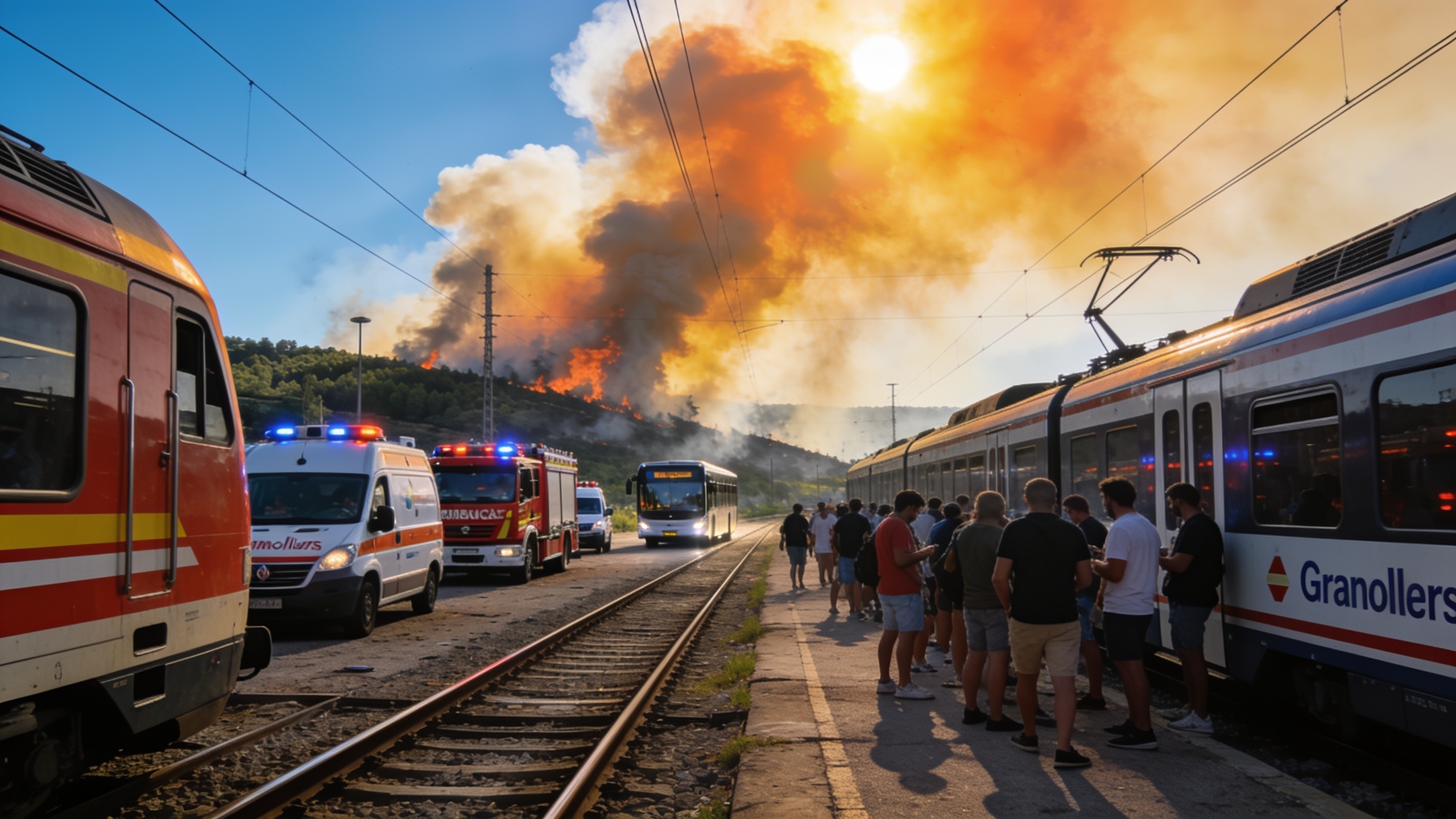 Fire Disrupts Rodalies R3 Line, Full Suspension Between L’Hospitalet and Puigcerdà RUSSPAIN.com